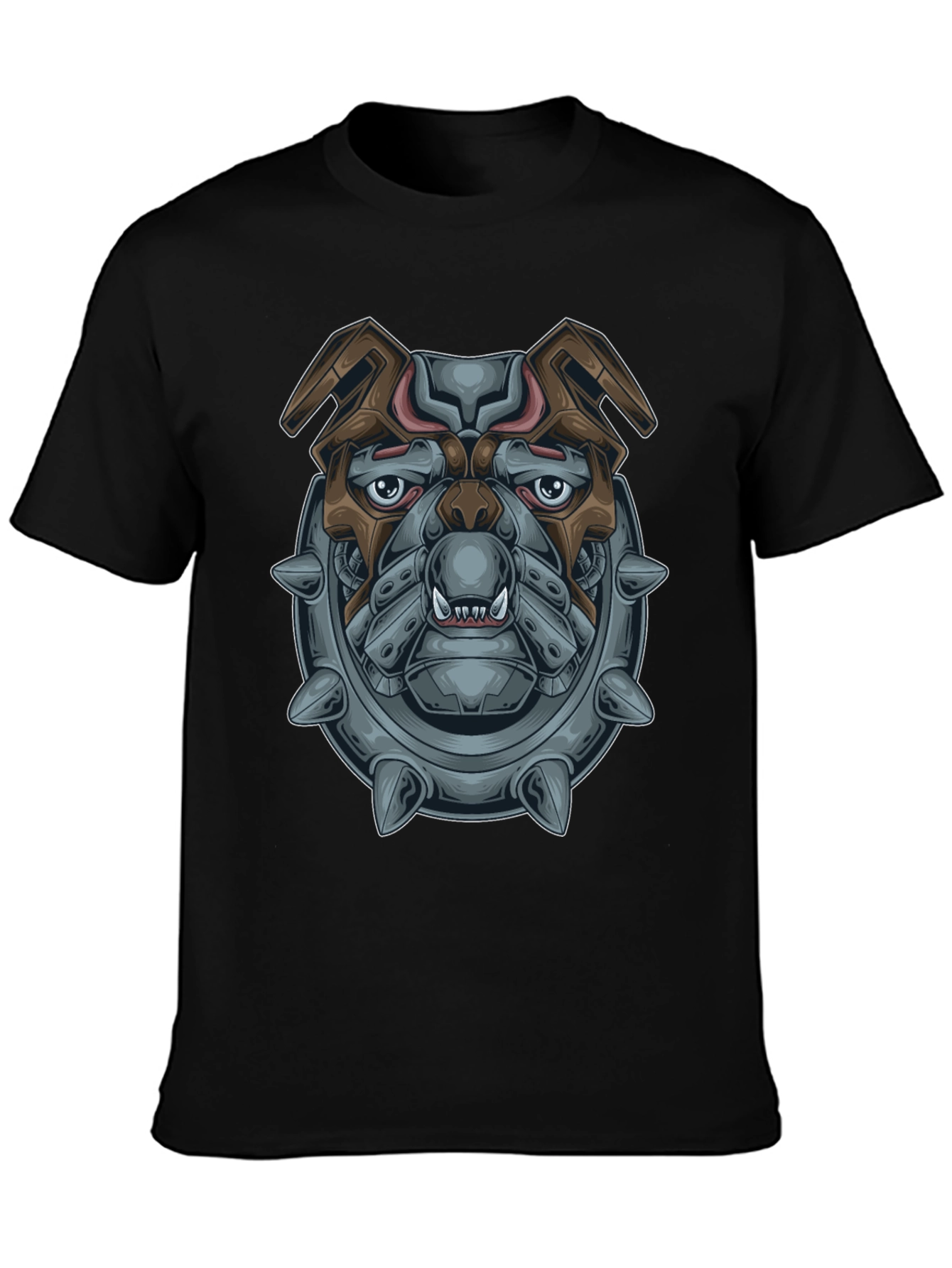 Cyberpunk Bulldog Graphic T-Shirt
