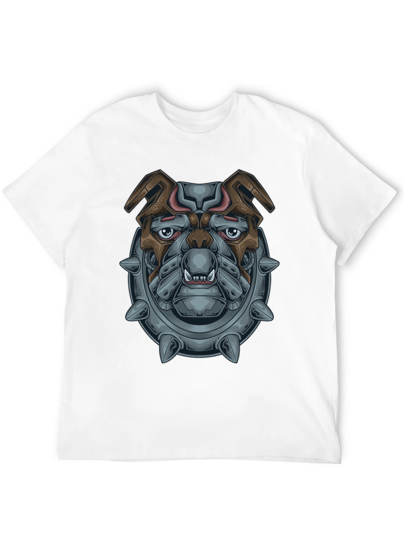 Cyberpunk Bulldog Graphic T-Shirt