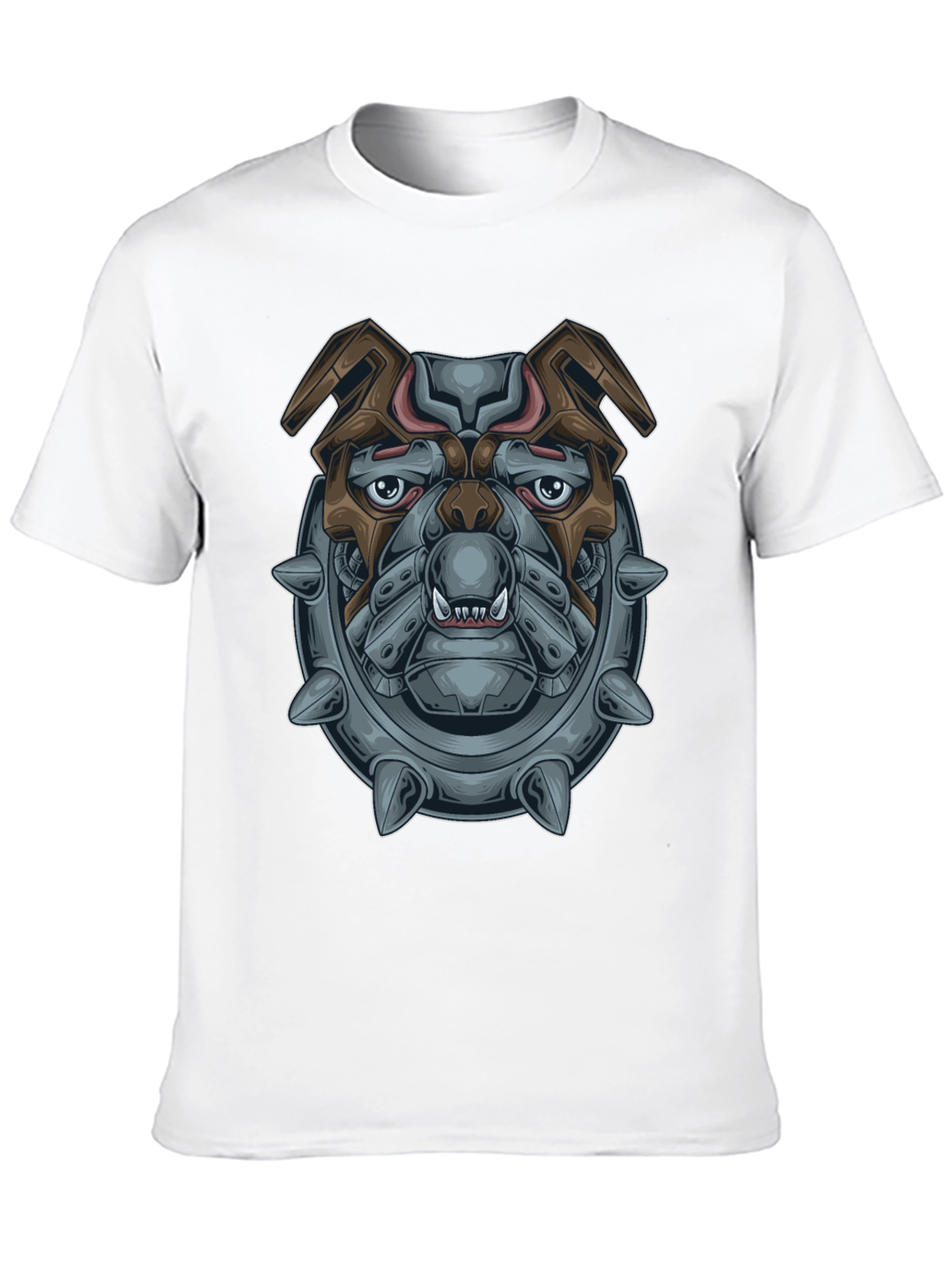 Cyberpunk Bulldog Graphic T-Shirt
