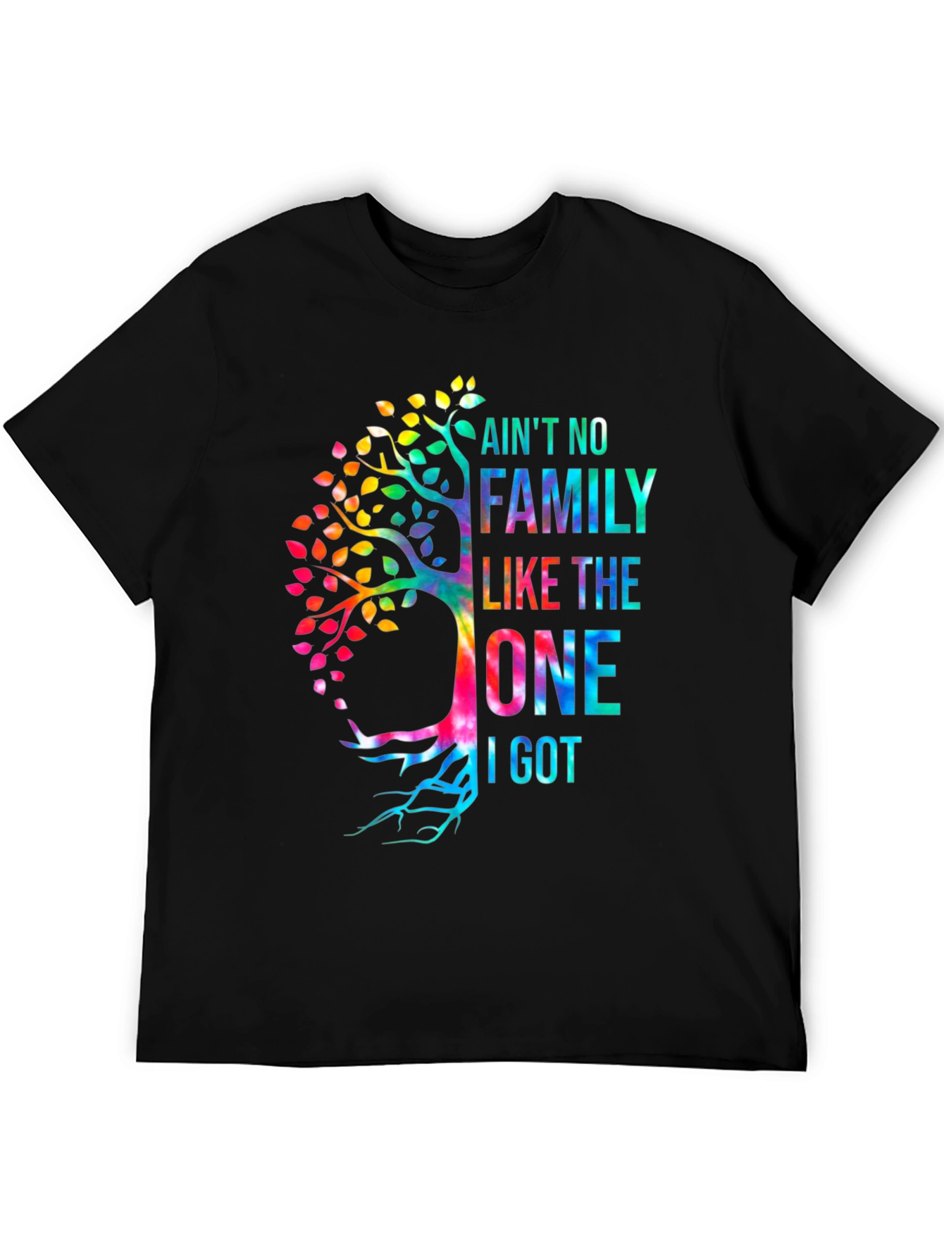 Family Tree Tie Dye Graphic T-Shirt