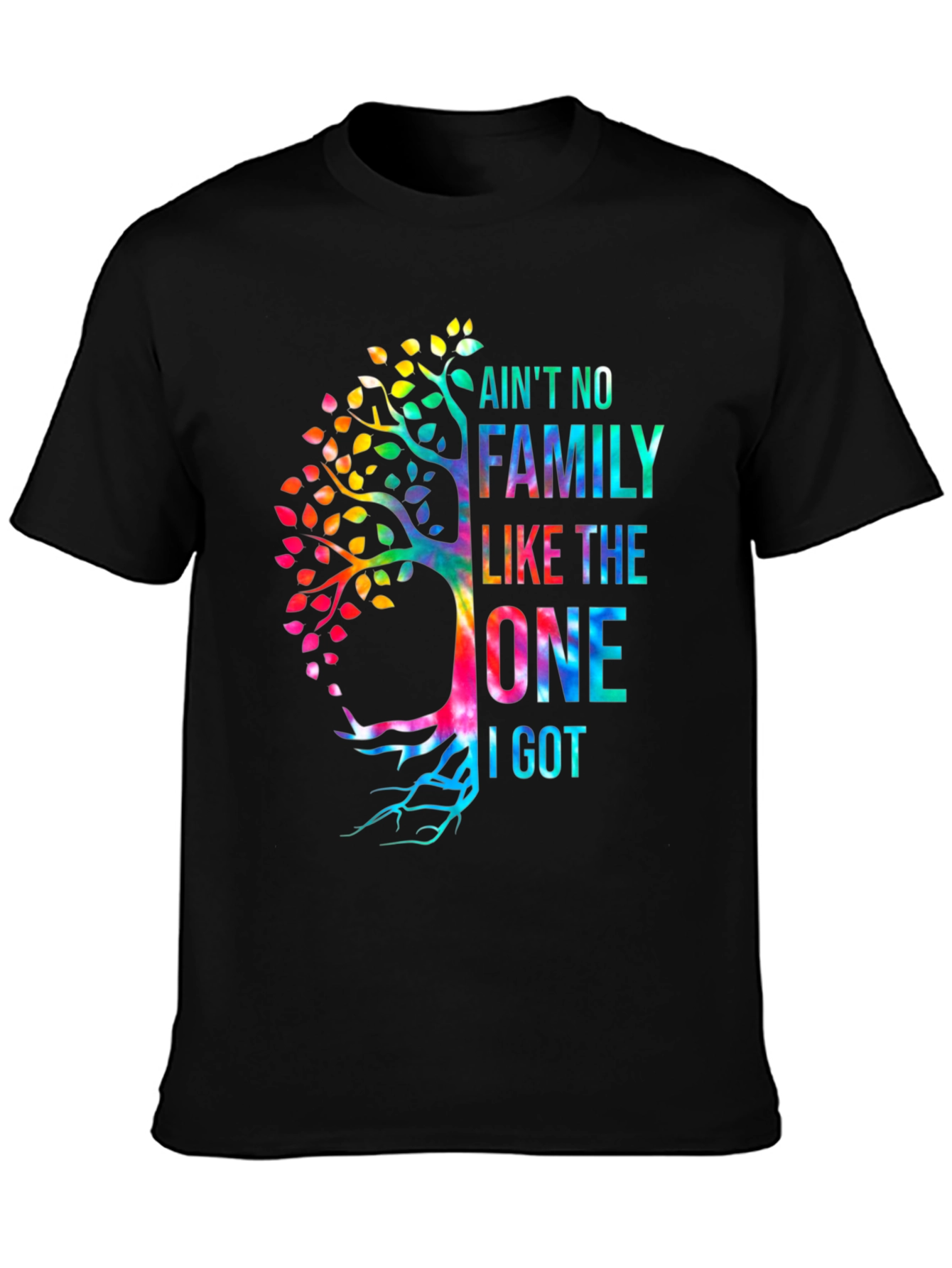 Family Tree Tie Dye Graphic T-Shirt