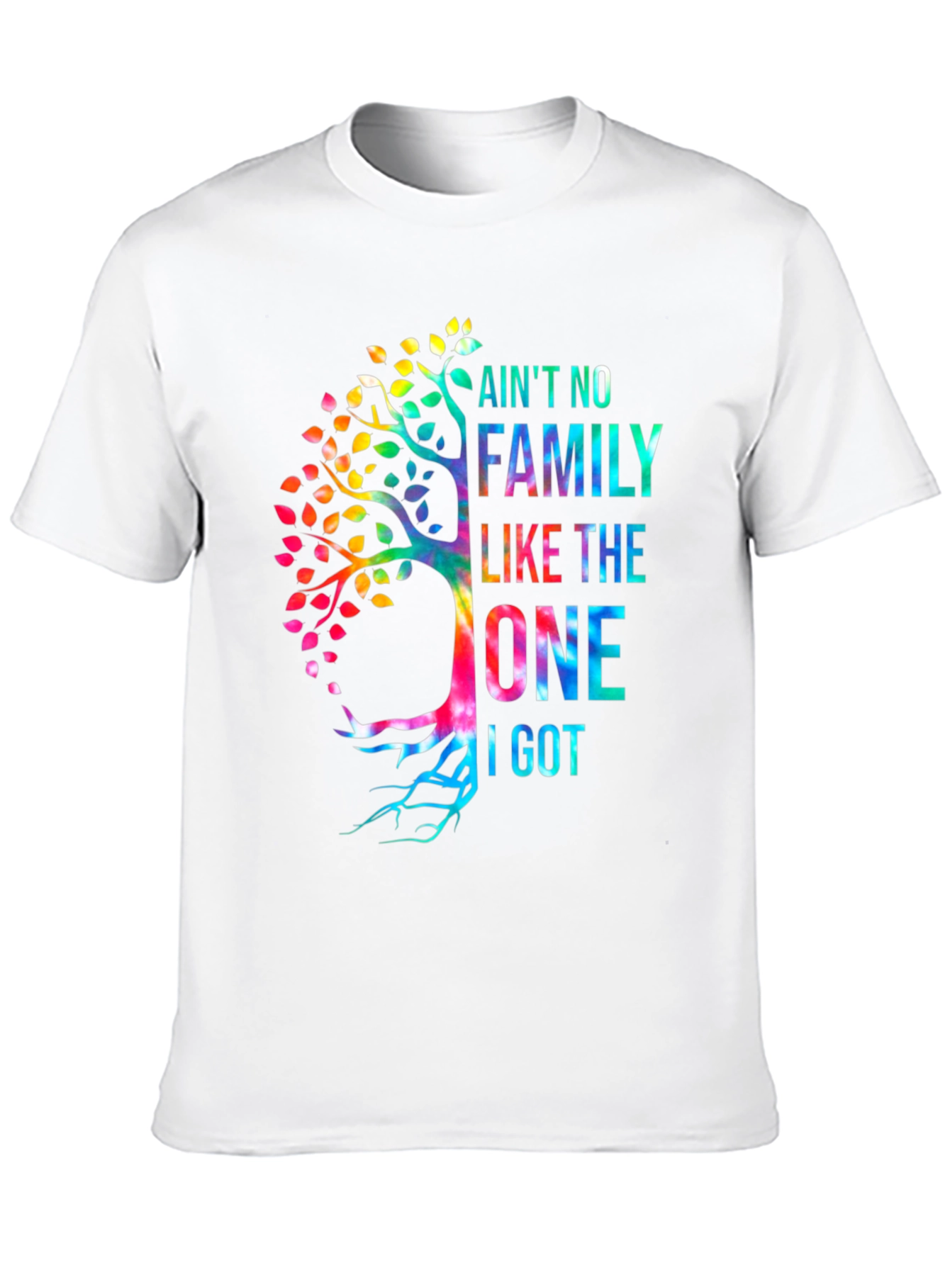 Family Tree Tie Dye Graphic T-Shirt