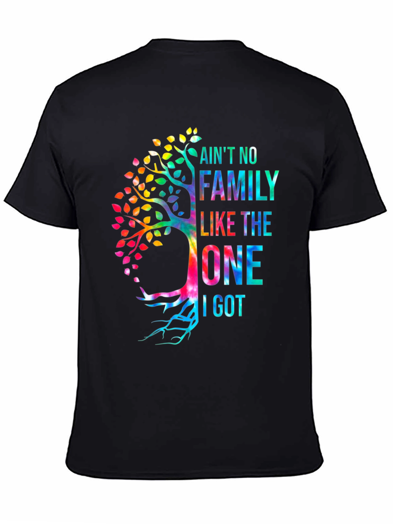 Family Tree Tie Dye Graphic T-Shirt