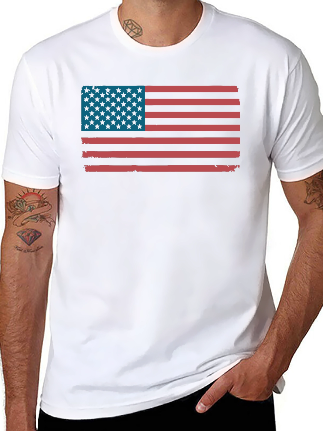 American Flag Graphic Tee