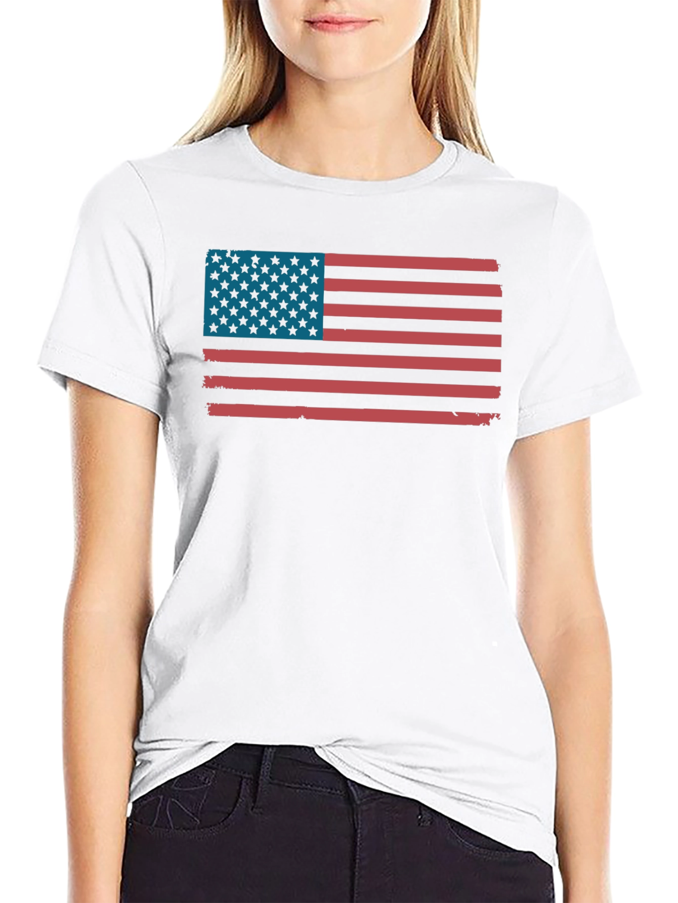 American Flag Graphic Tee