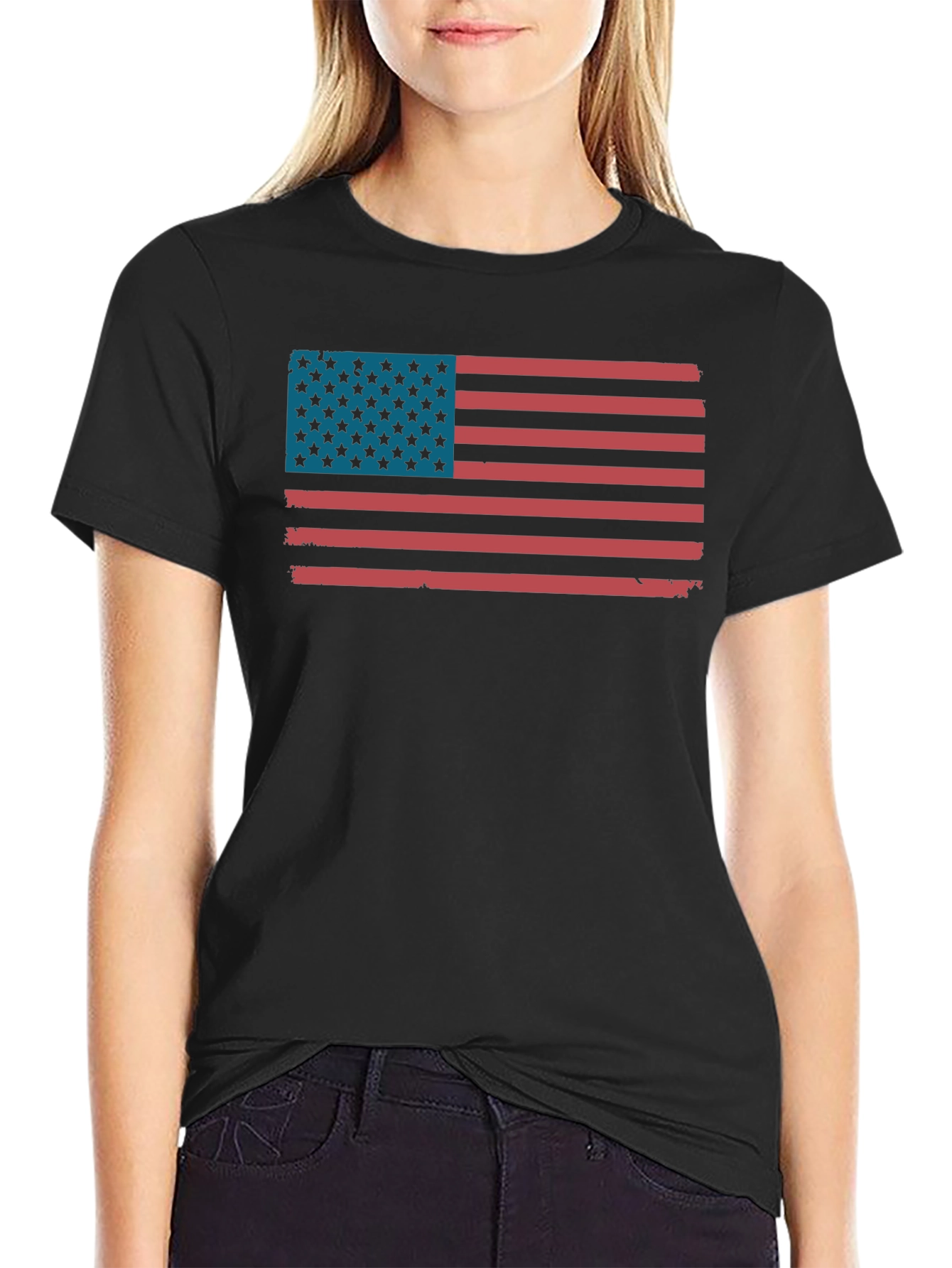 American Flag Graphic Tee