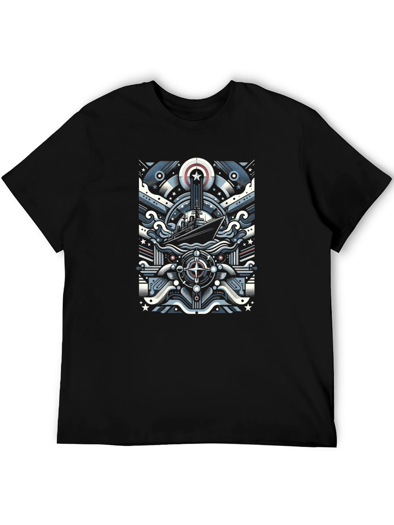 Nautical Ship Graphic T-Shirt