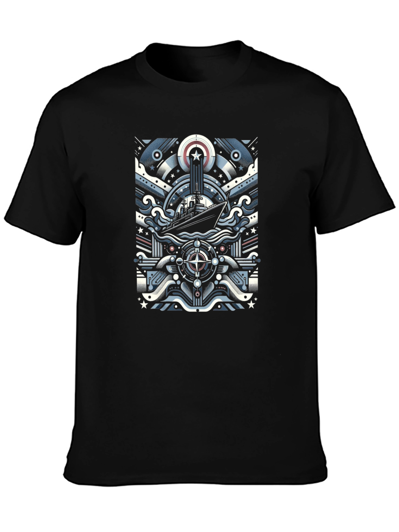Nautical Ship Graphic T-Shirt