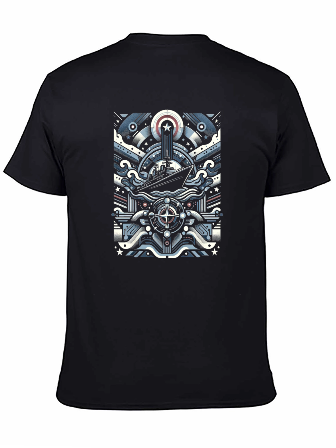 Nautical Ship Graphic T-Shirt