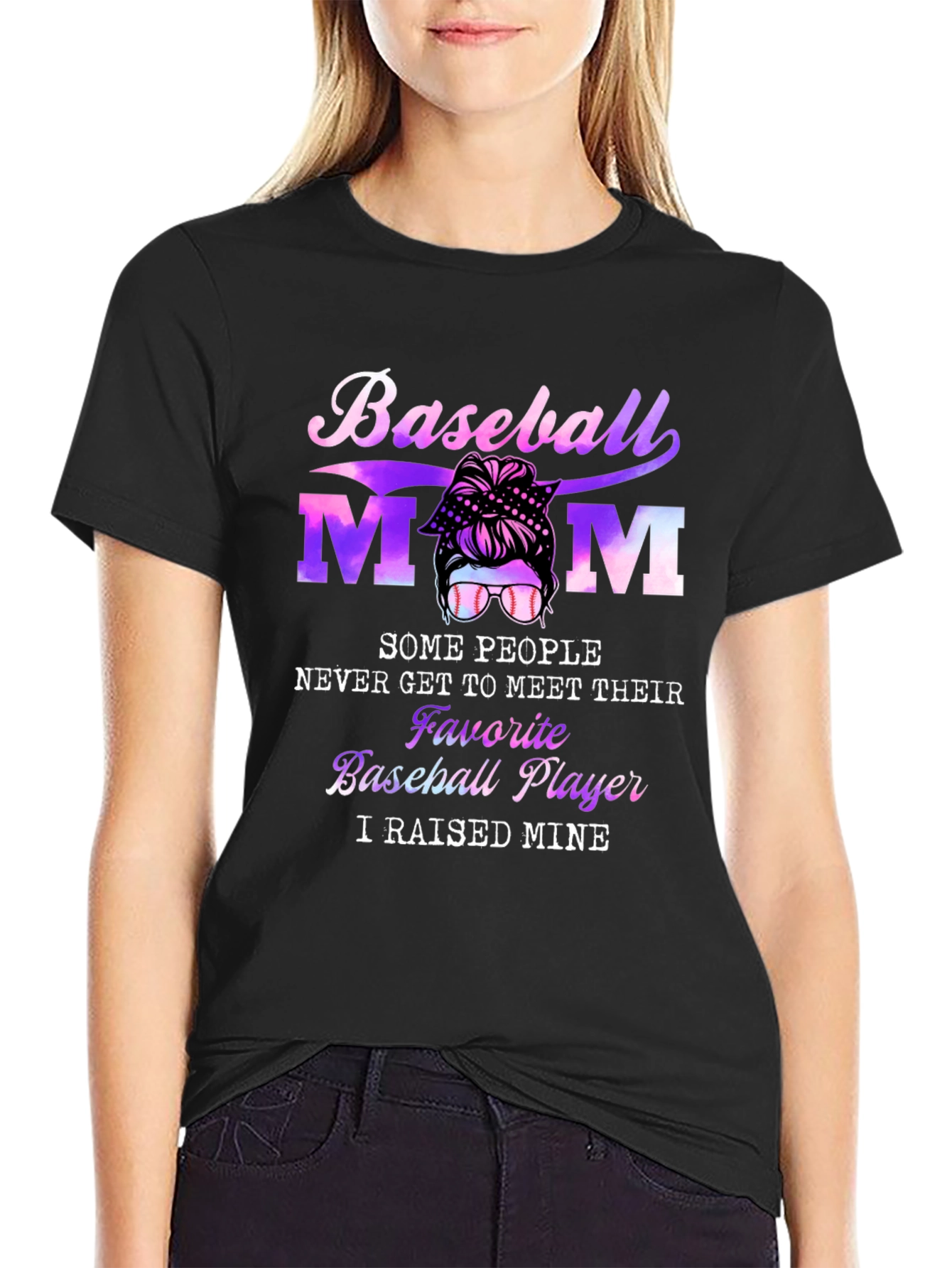 Baseball Mom T-Shirt - I Raised Mine Tee