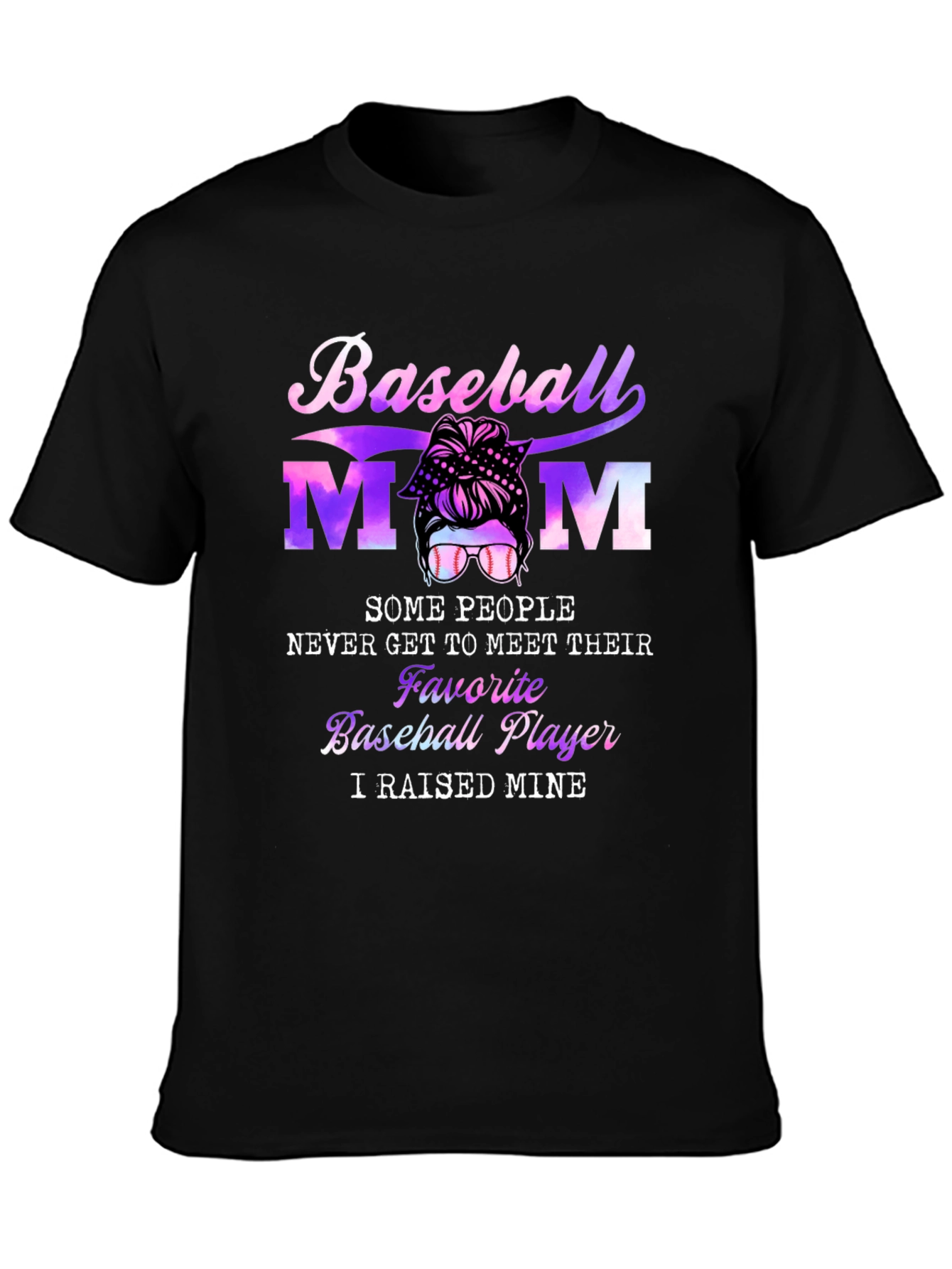 Baseball Mom T-Shirt - I Raised Mine Tee