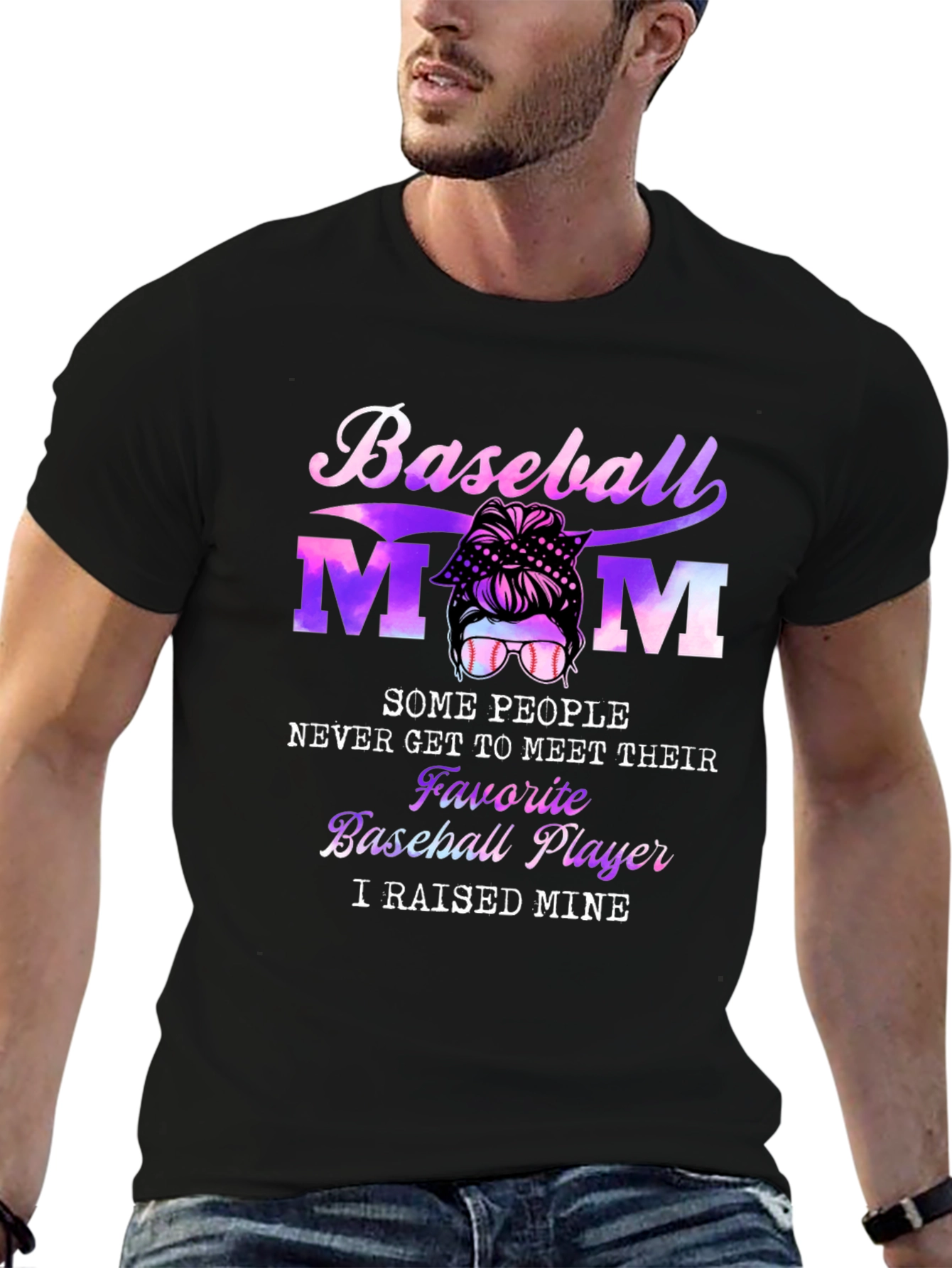 Baseball Mom T-Shirt - I Raised Mine Tee