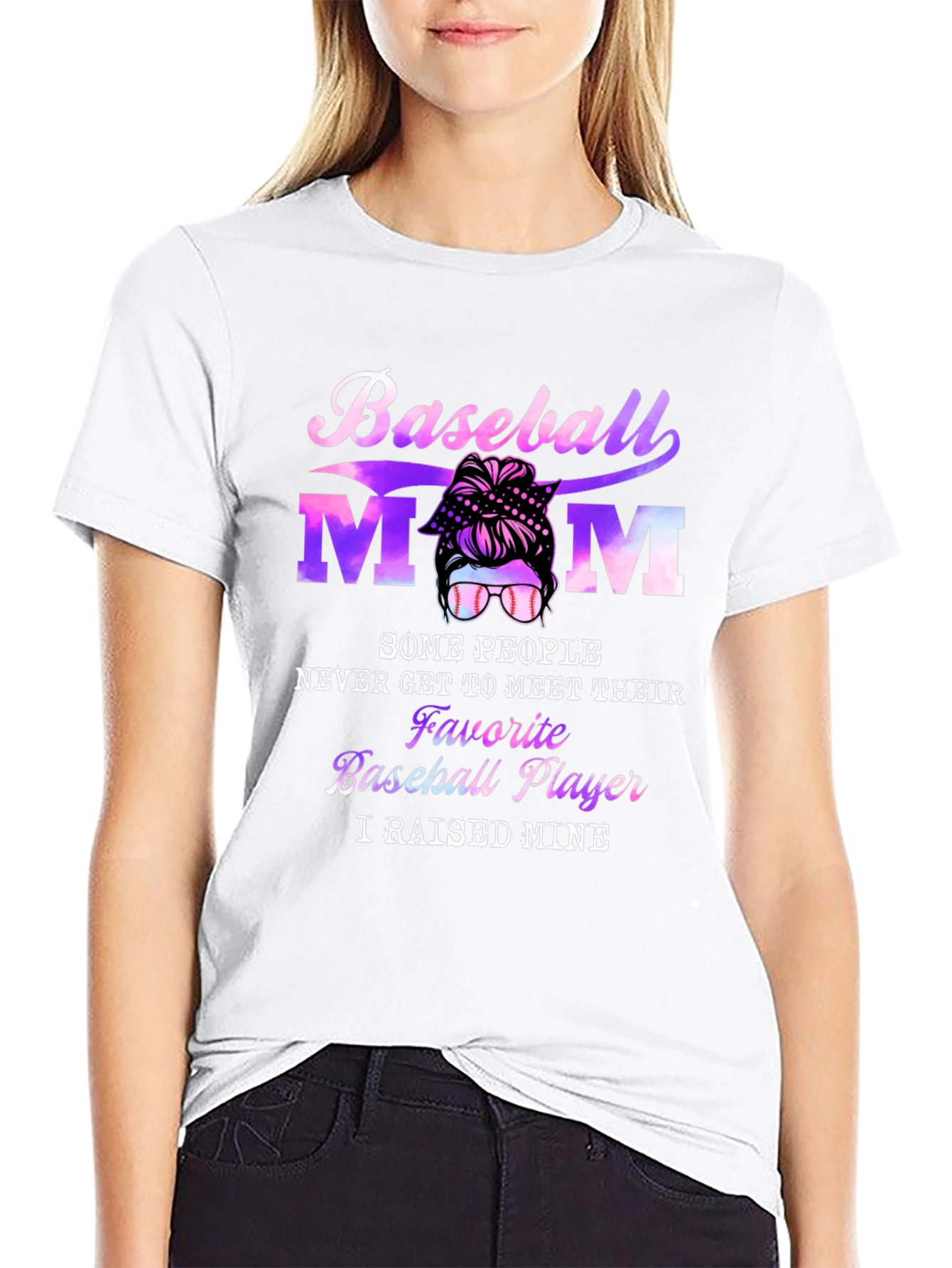 Baseball Mom T-Shirt - I Raised Mine Tee