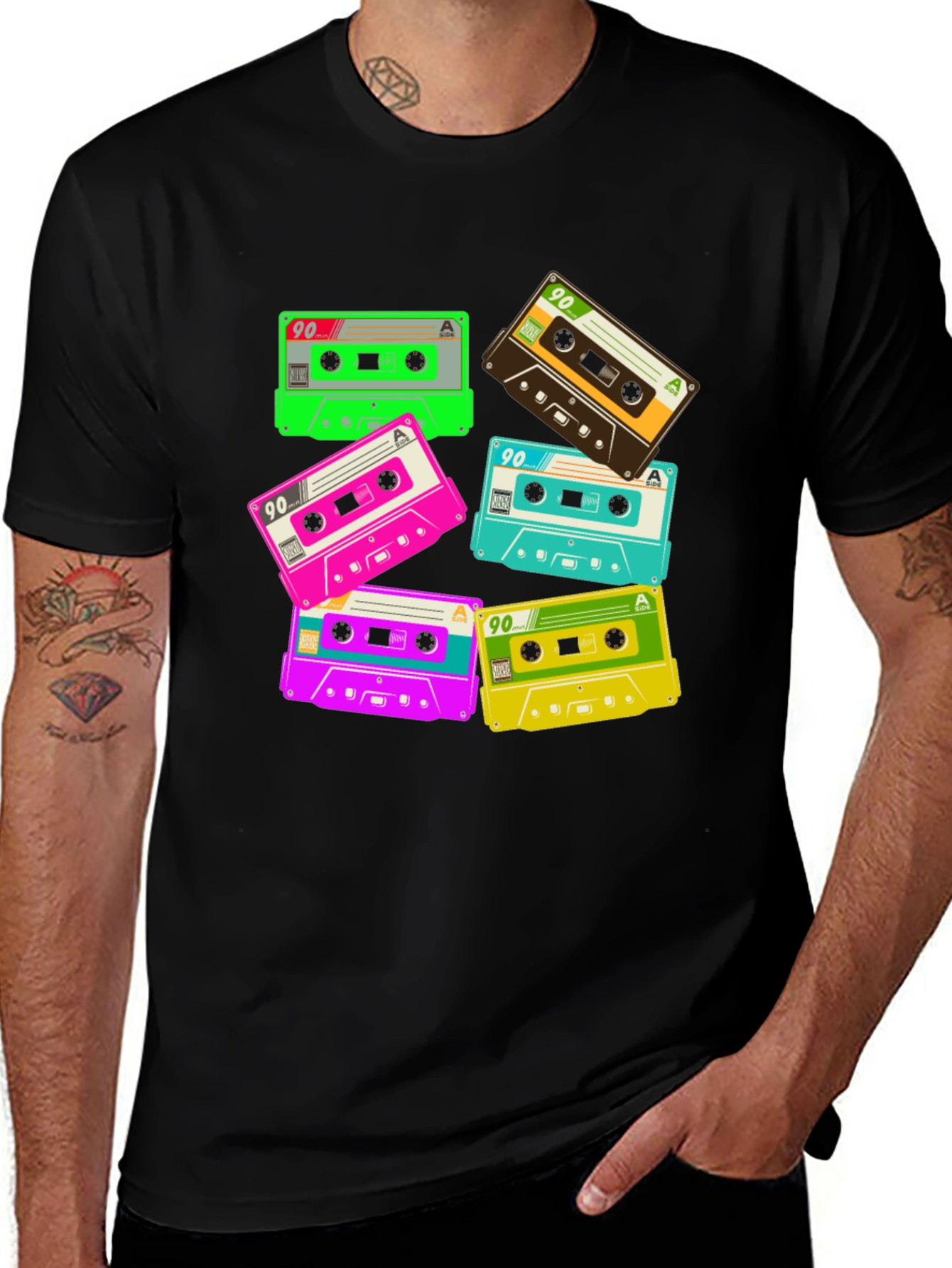 Retro 90s Cassette Tape Graphic T-Shirt