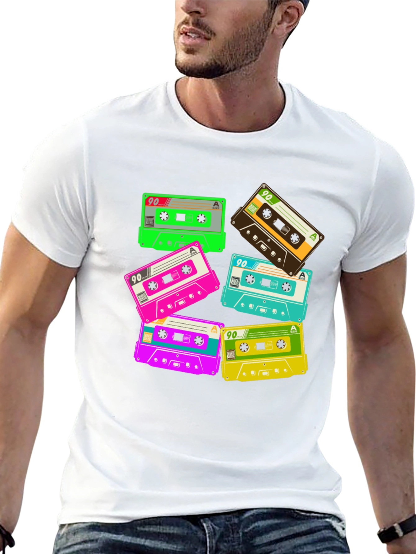 Retro 90s Cassette Tape Graphic T-Shirt