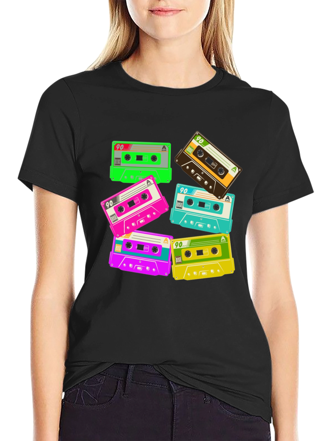 Retro 90s Cassette Tape Graphic T-Shirt