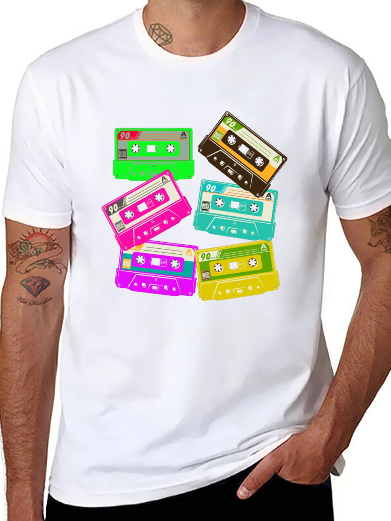 Retro 90s Cassette Tape Graphic T-Shirt