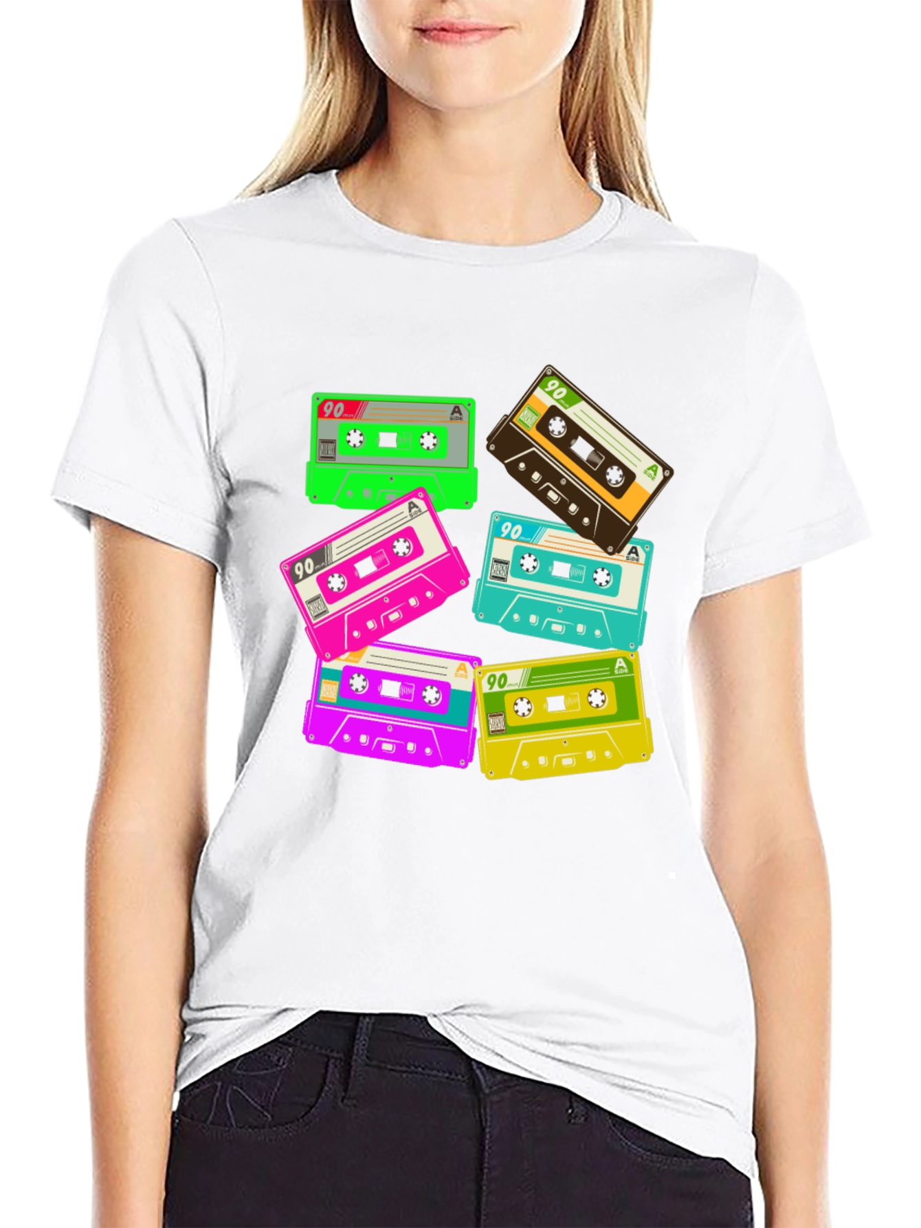 Retro 90s Cassette Tape Graphic T-Shirt