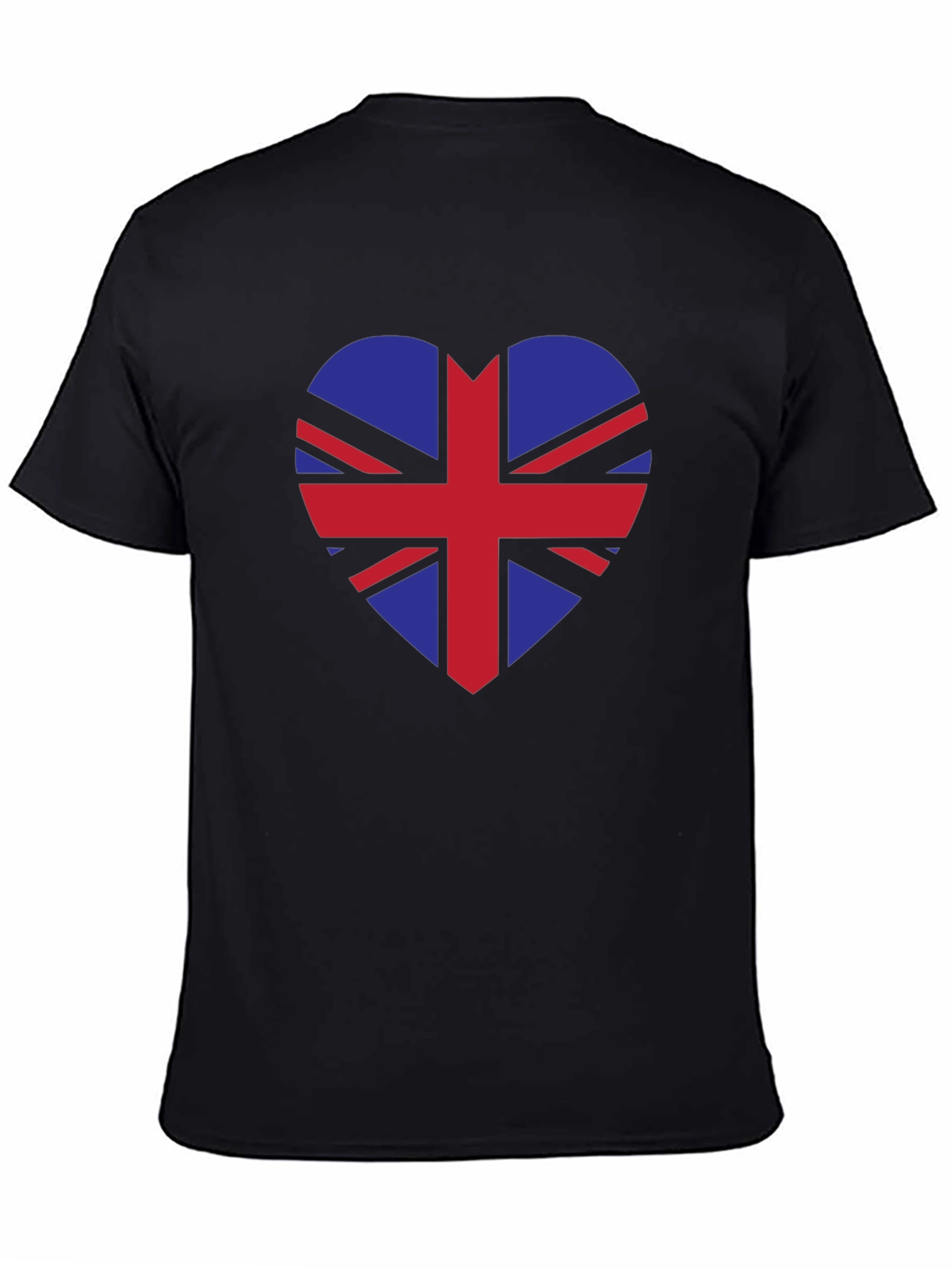British Flag Heart Graphic Tee - Union Jack Love