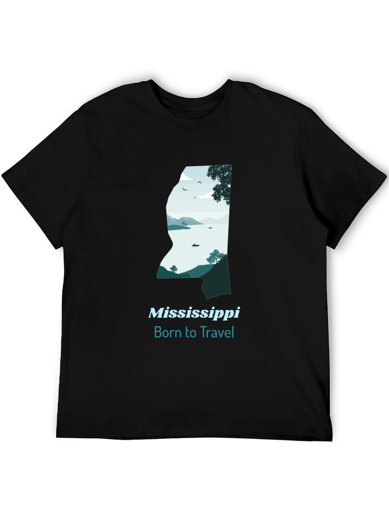 Mississippi Born to Travel Graphic Tee