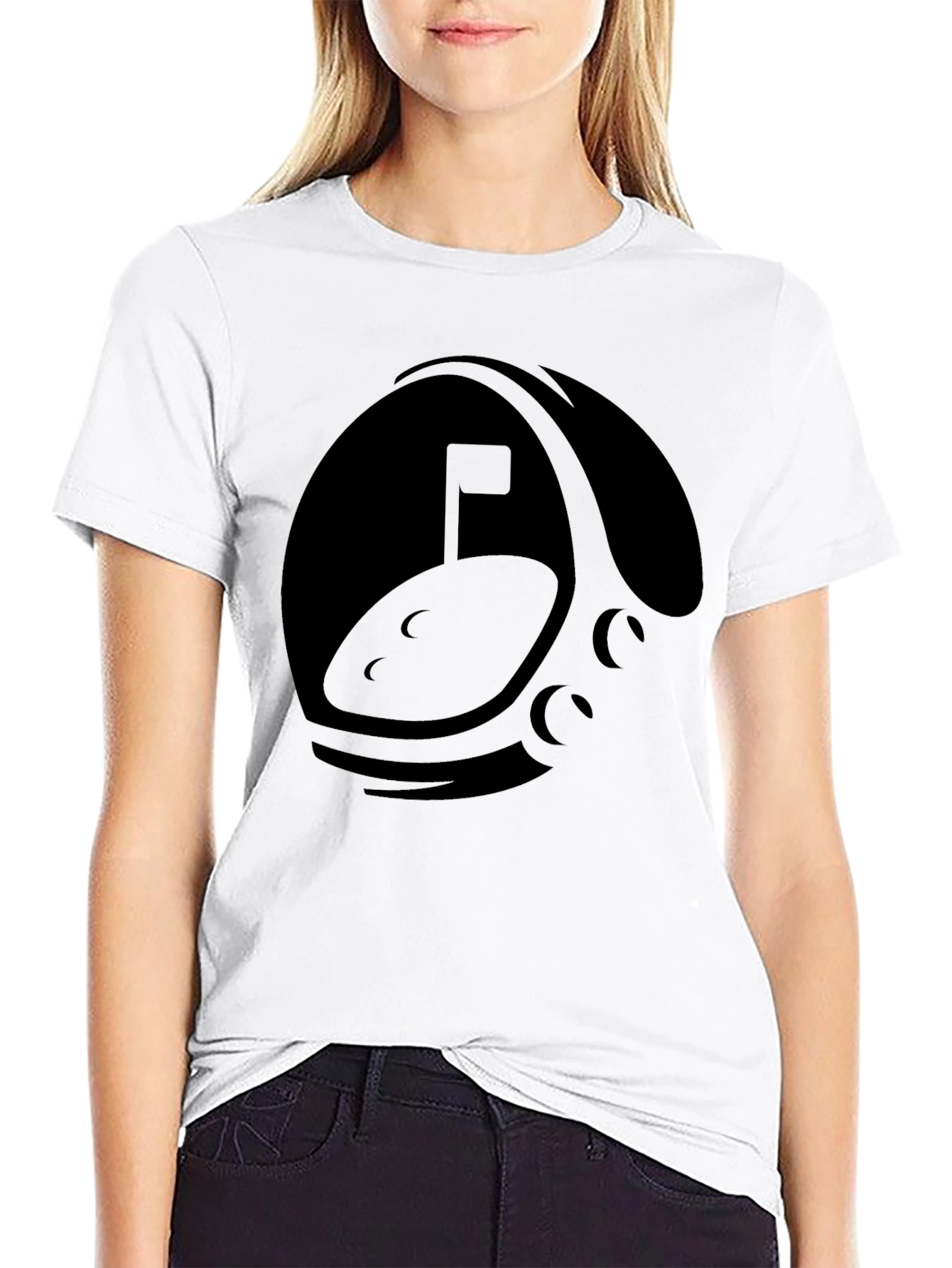 Lunar Golf T-Shirt - Black Graphic Tee