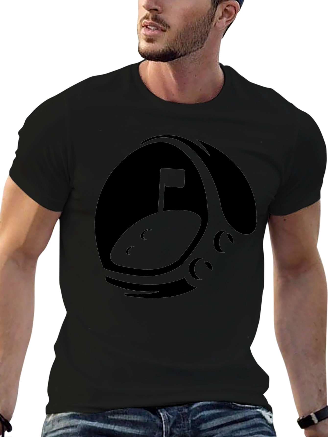 Lunar Golf T-Shirt - Black Graphic Tee