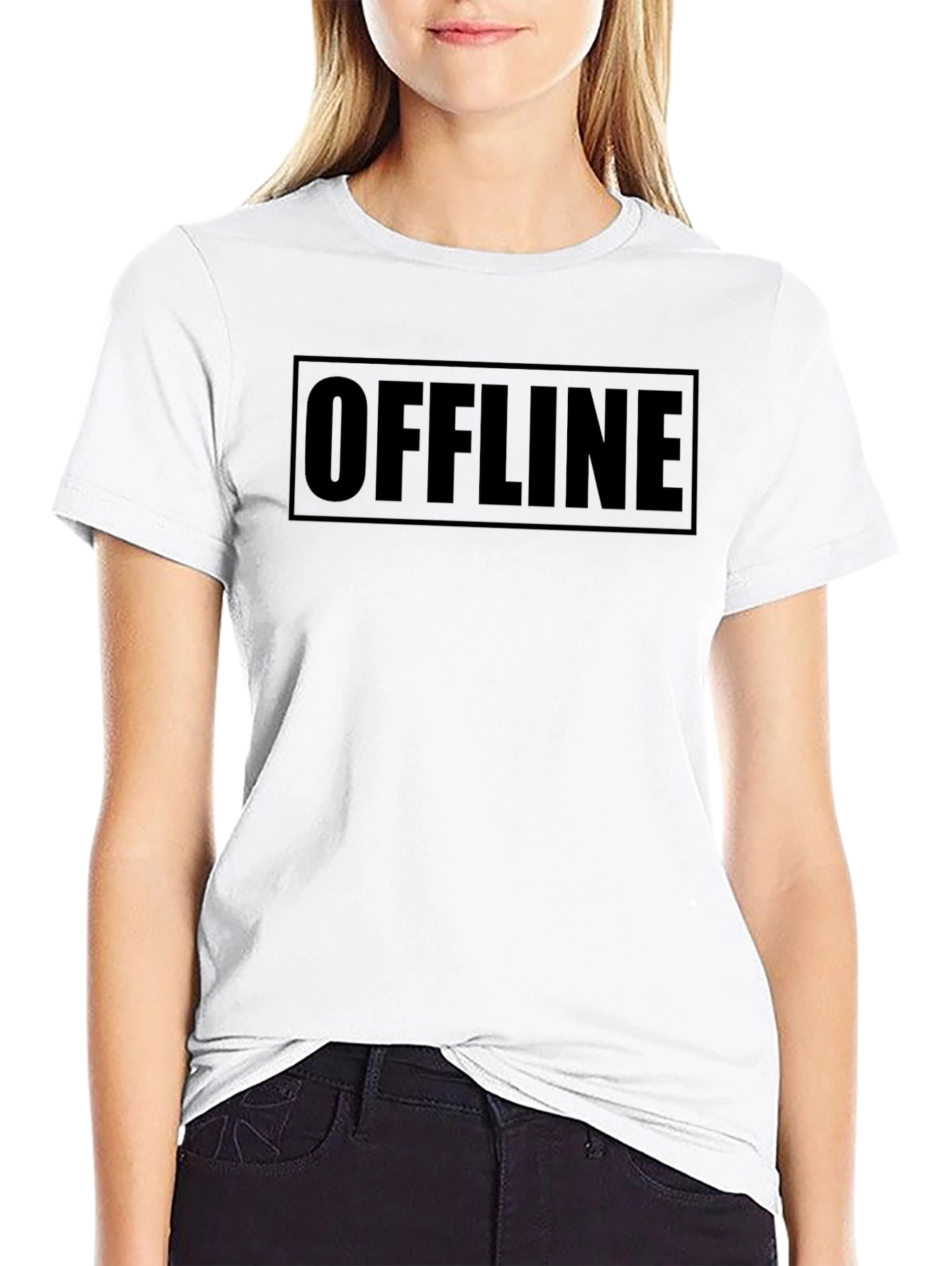 Offline Black Graphic T-Shirt - Relax & Unplug
