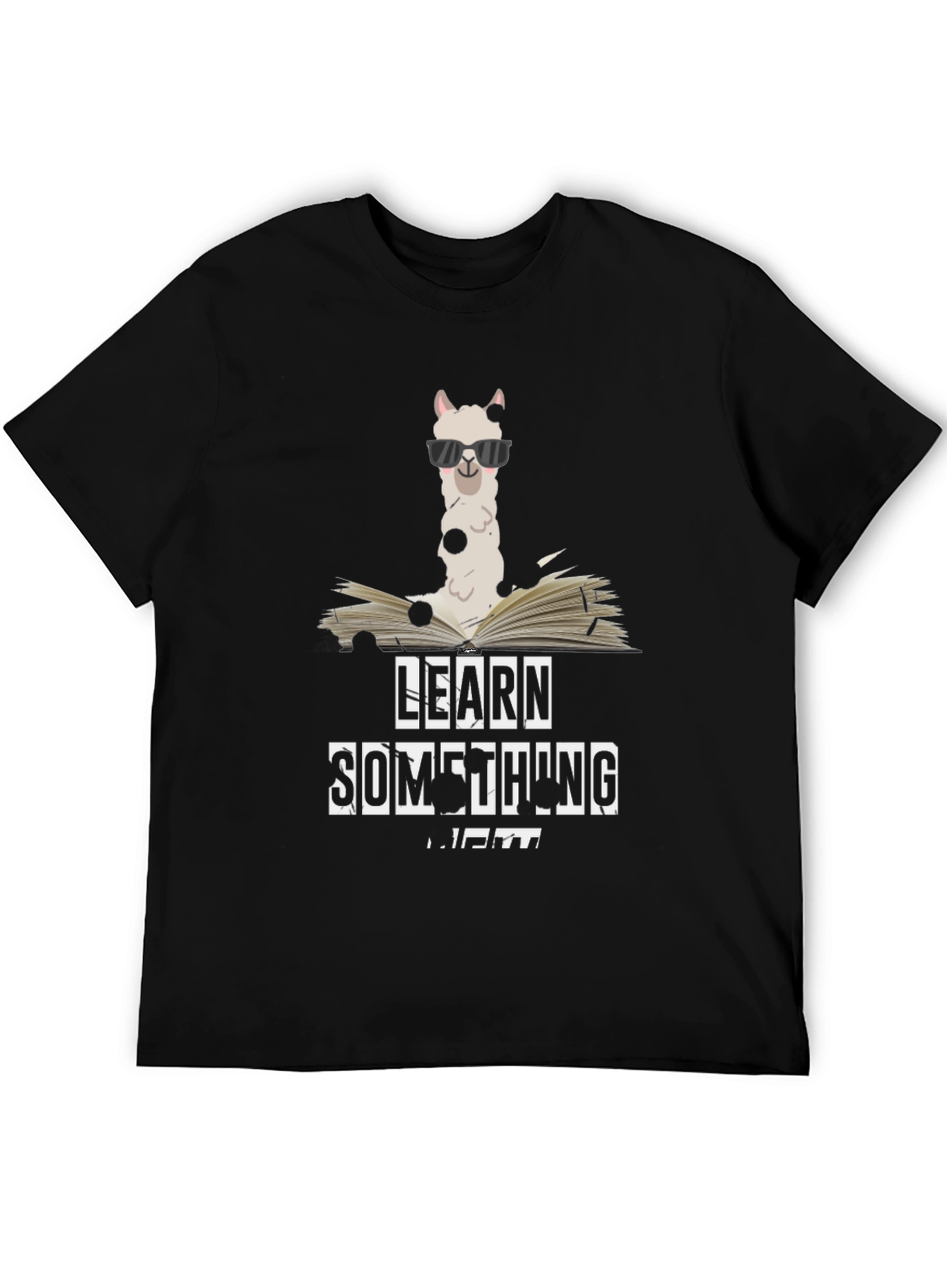 Learn Something New Llama Graphic Tee