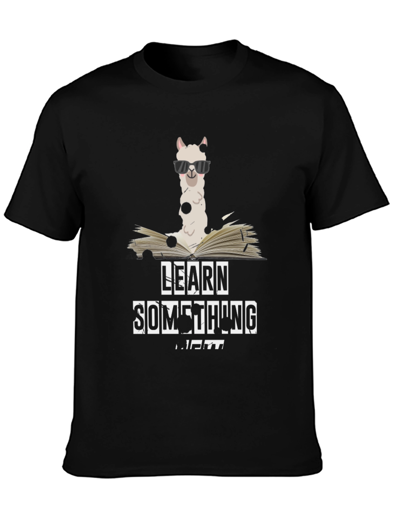 Learn Something New Llama Graphic Tee