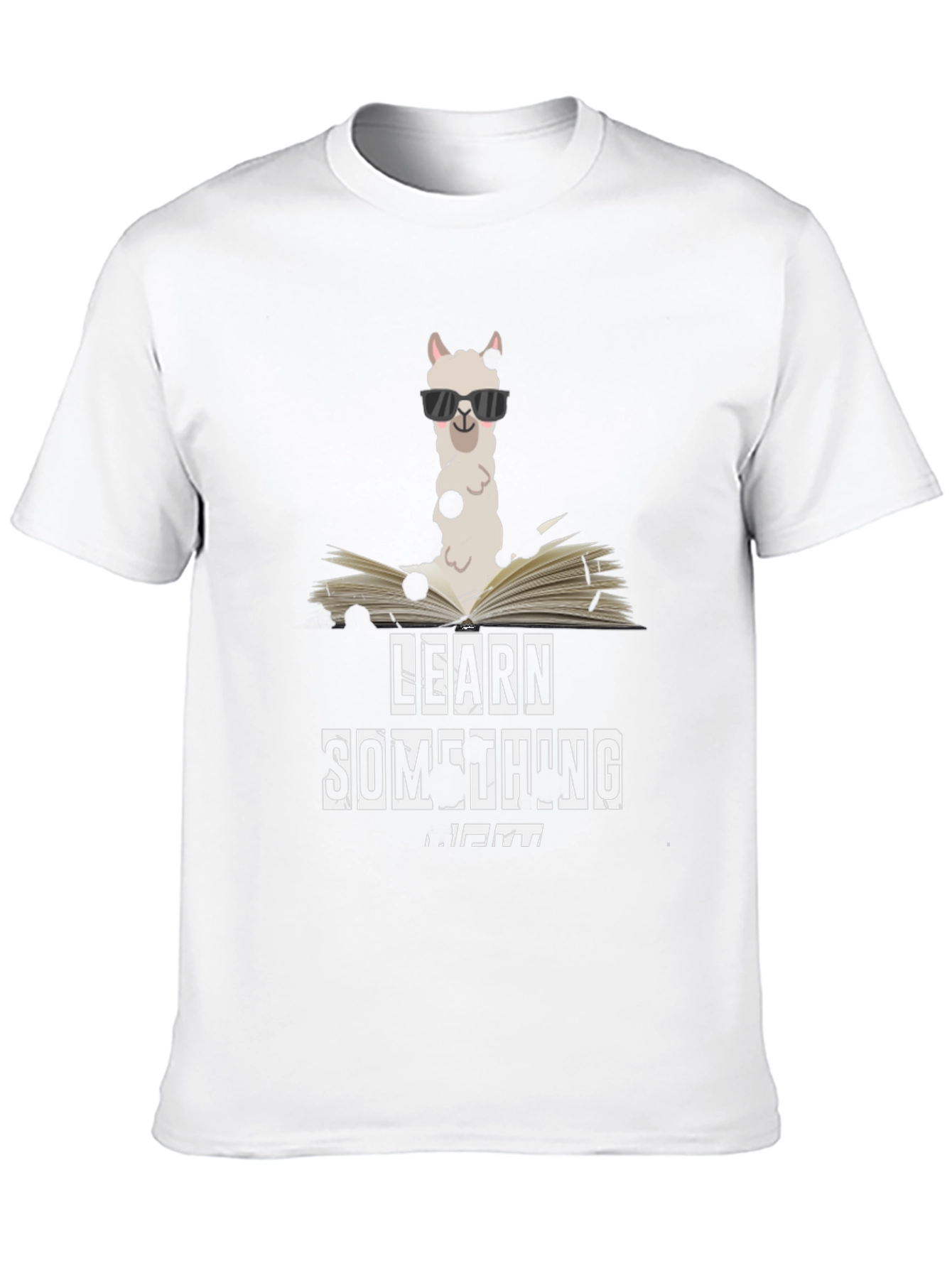 Learn Something New Llama Graphic Tee