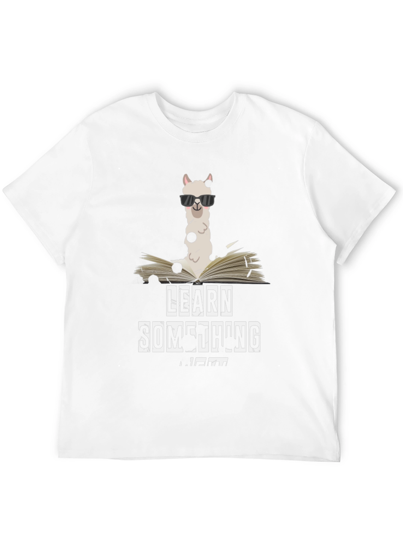 Learn Something New Llama Graphic Tee