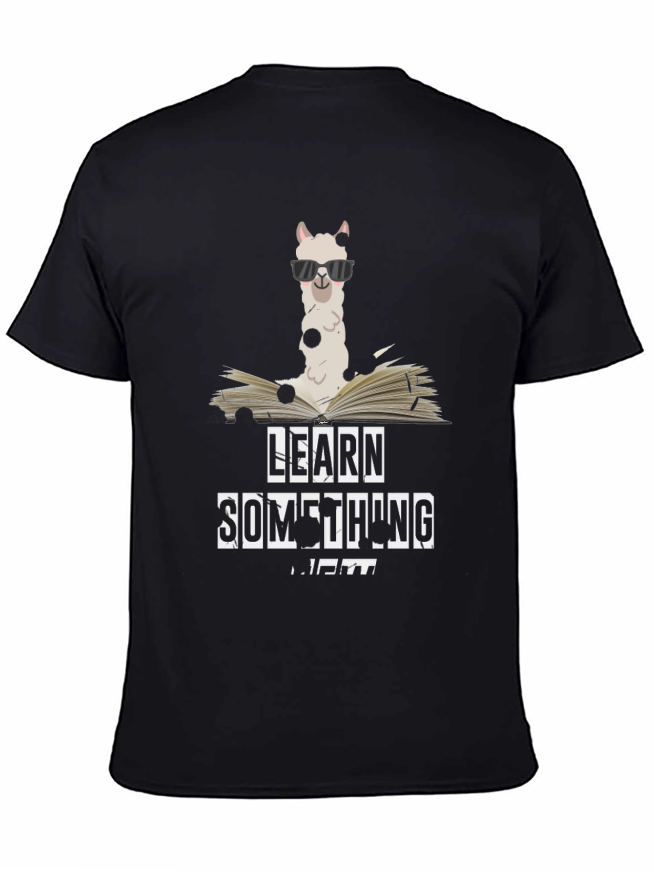 Learn Something New Llama Graphic Tee
