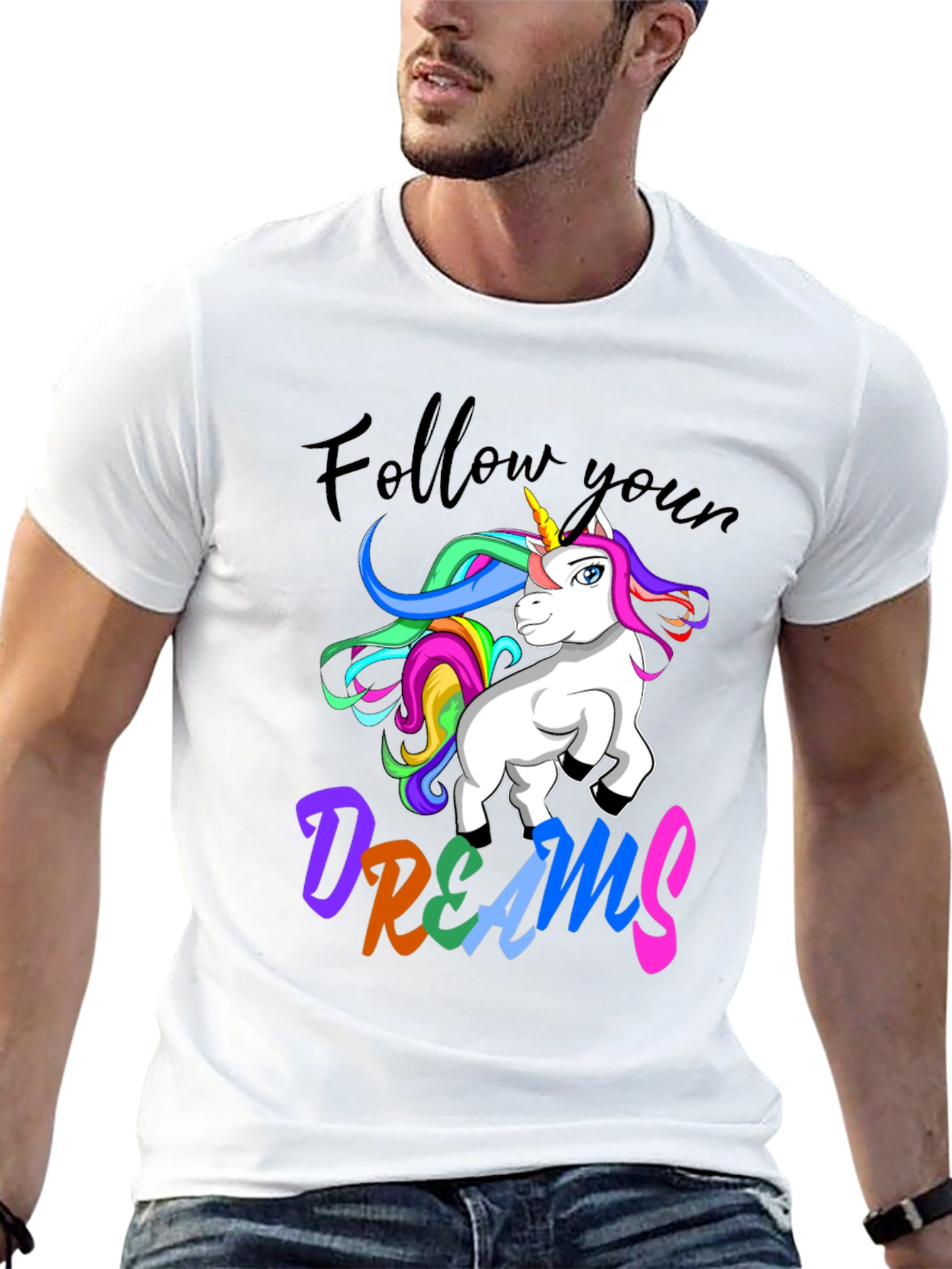 Unicorn Dreams Black T-Shirt