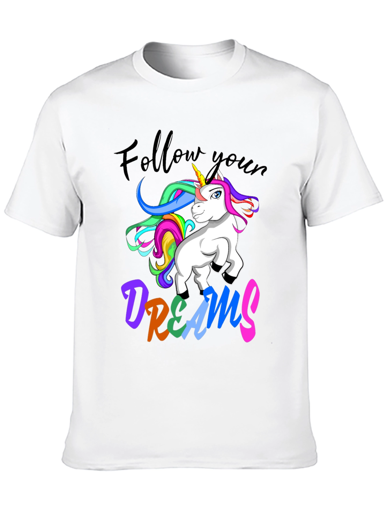 Unicorn Dreams Black T-Shirt