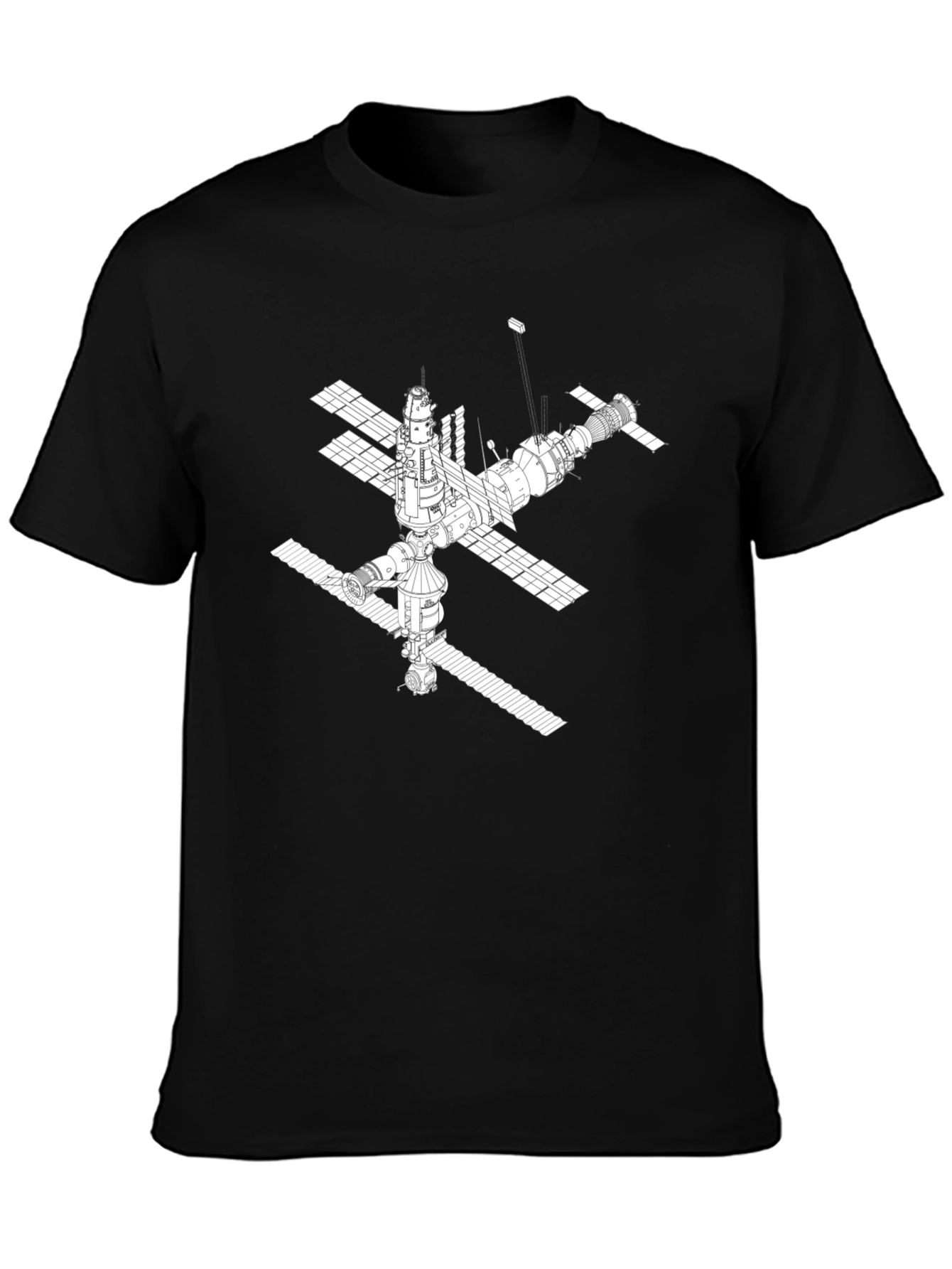 Space Station Graphic Tee - Black