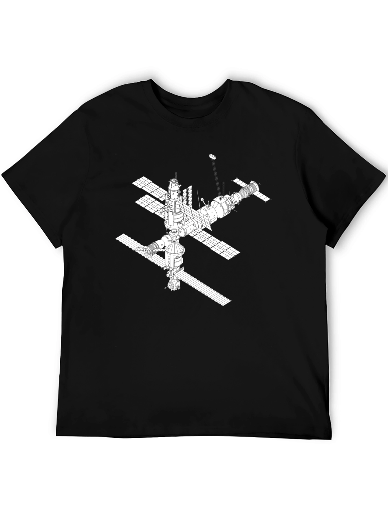 Space Station Graphic Tee - Black