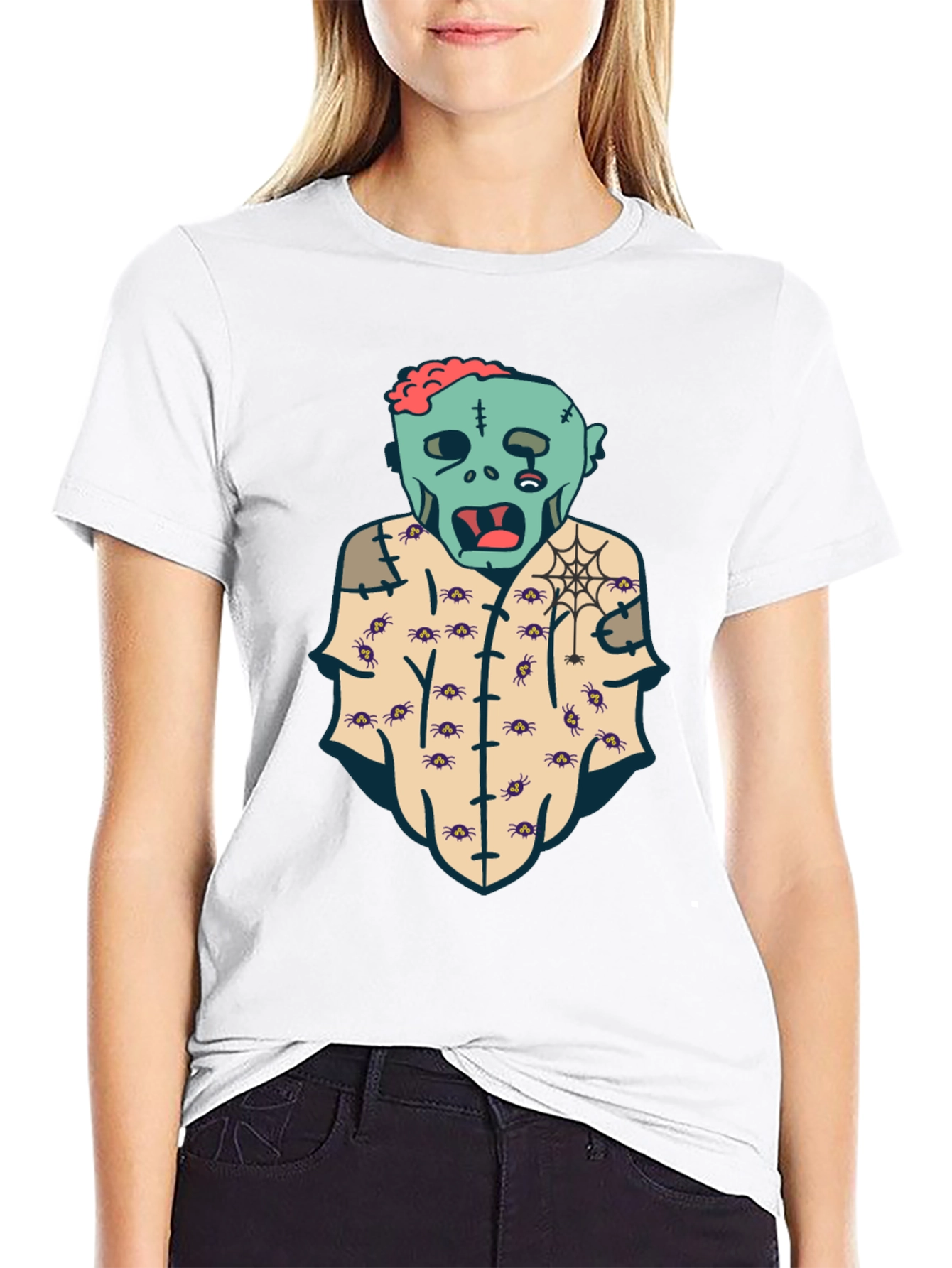 Zombie Halloween Graphic T-Shirt - Spooky Style
