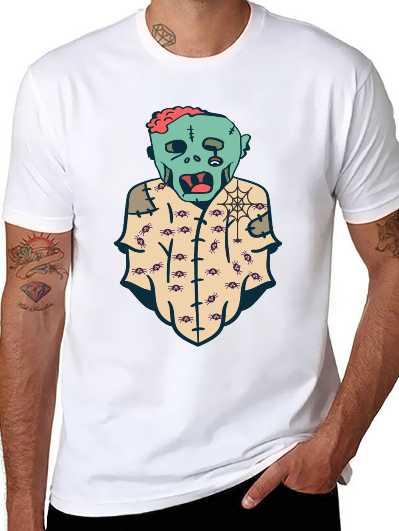 Zombie Halloween Graphic T-Shirt - Spooky Style