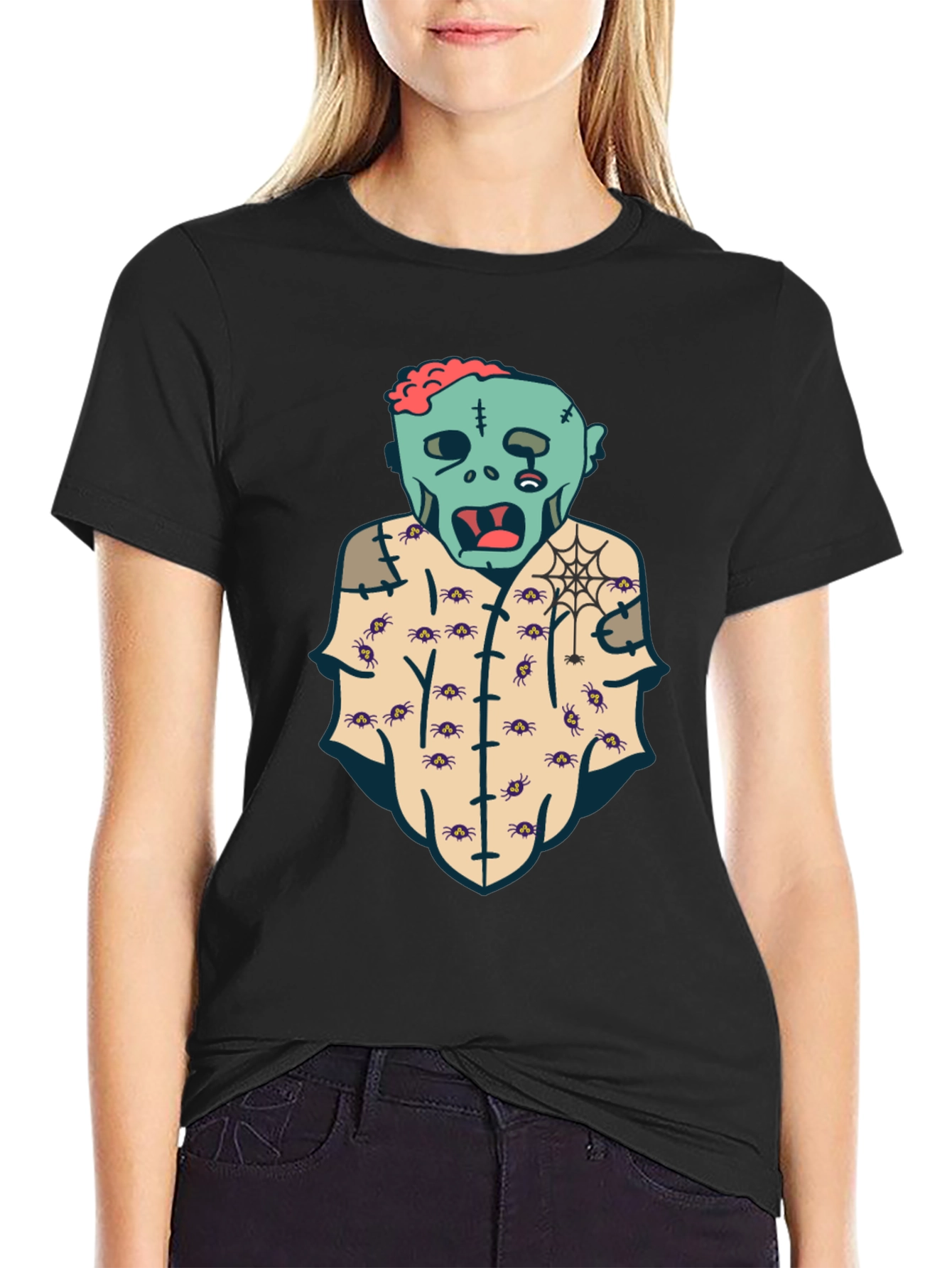Zombie Halloween Graphic T-Shirt - Spooky Style