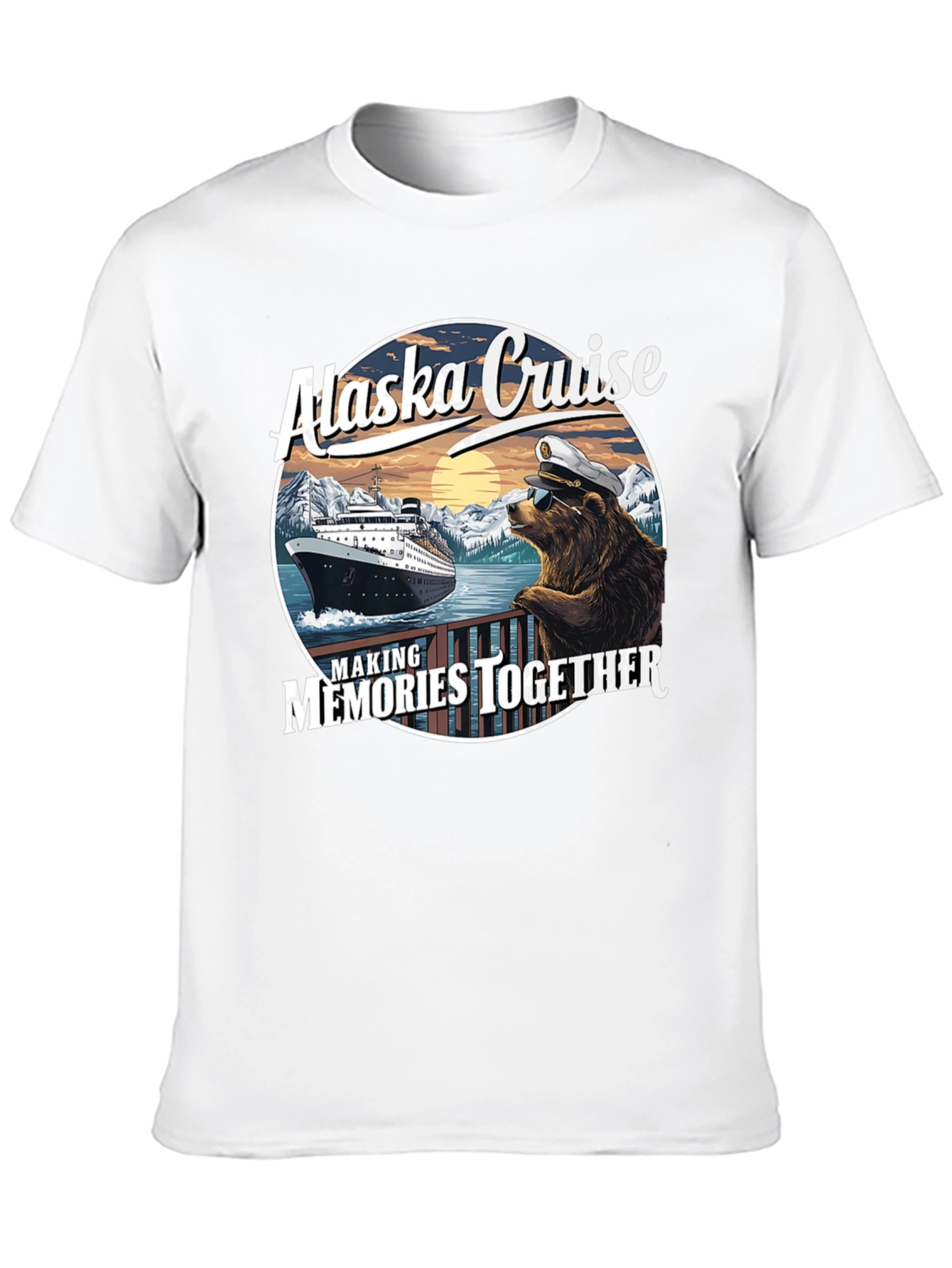 Alaska Cruise Bear Captain T-Shirt