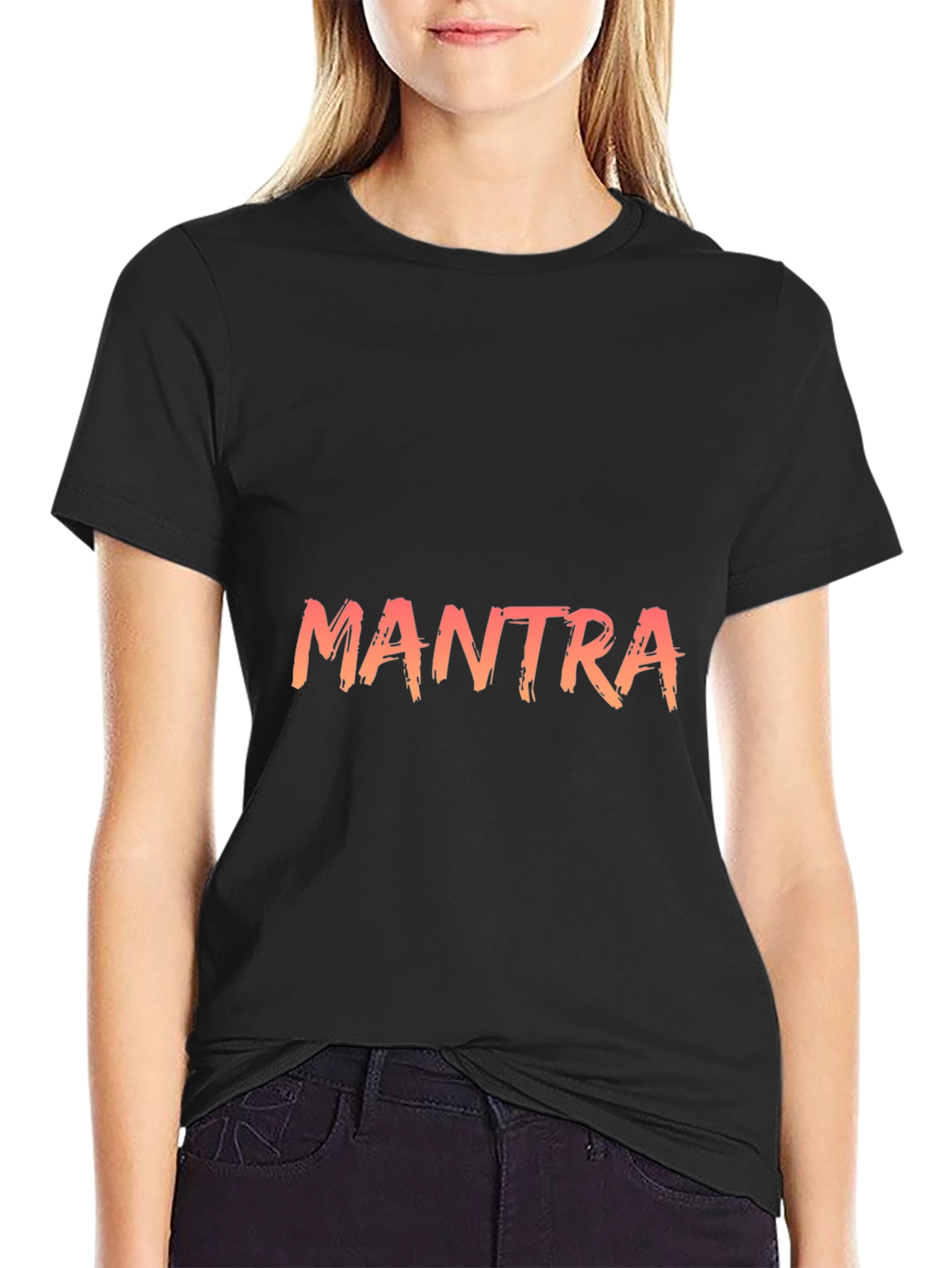 Mantra Graphic T-Shirt - Stylish Black Tee