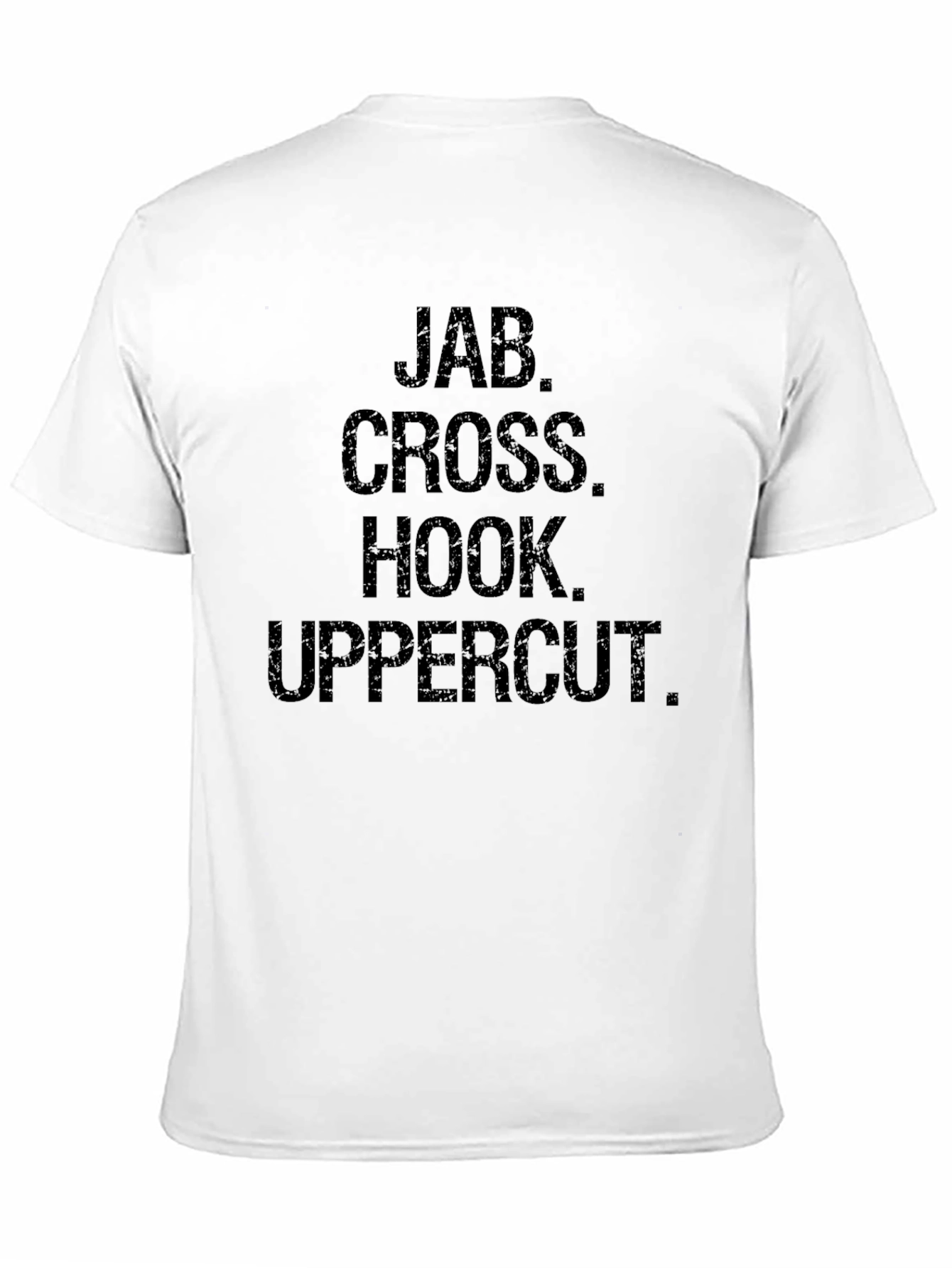 Boxing Jab Cross Hook Uppercut Graphic Tee - Black