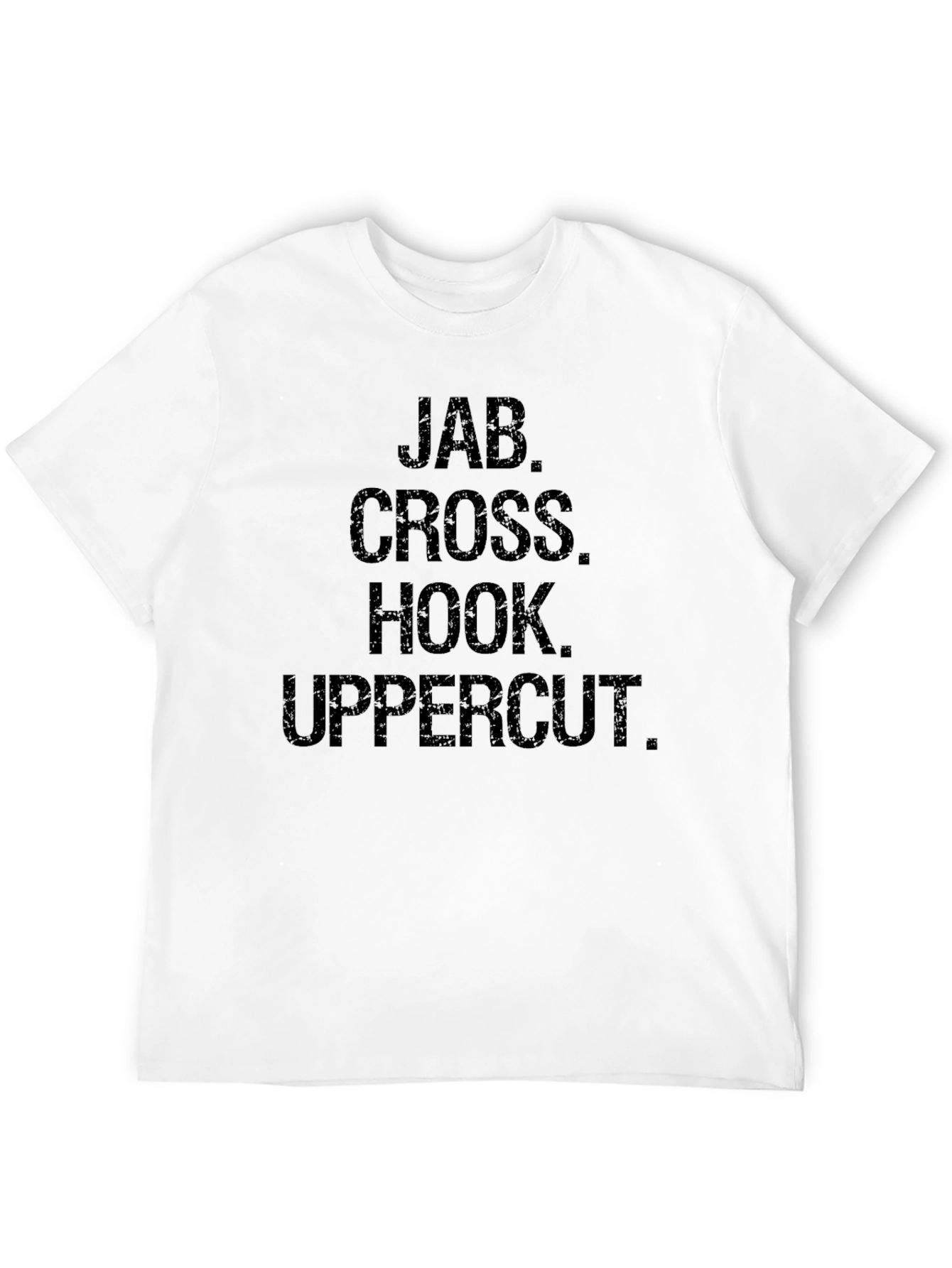 Boxing Jab Cross Hook Uppercut Graphic Tee - Black