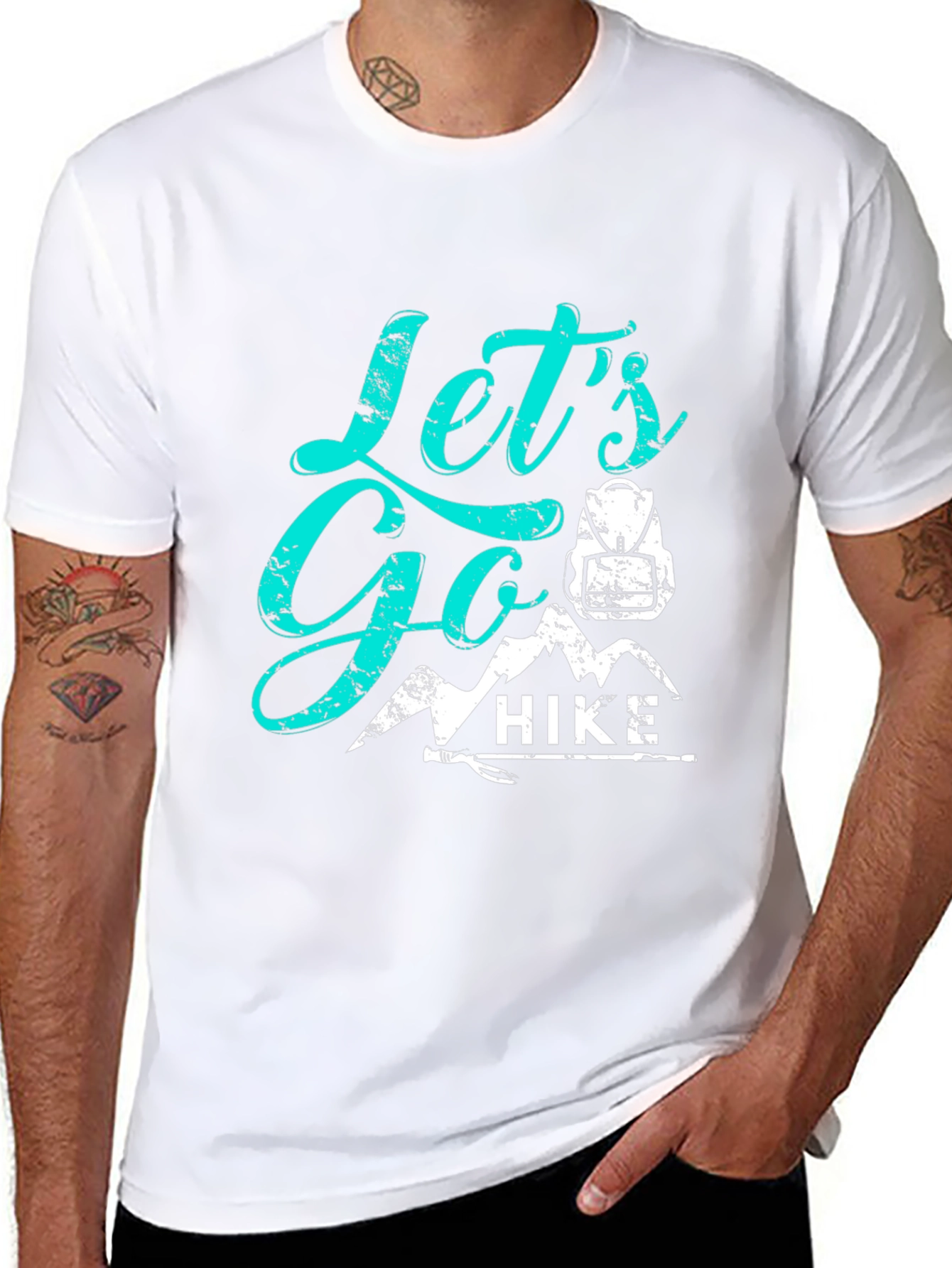 Lets Go Hike Graphic Tee - Adventure Awaits!