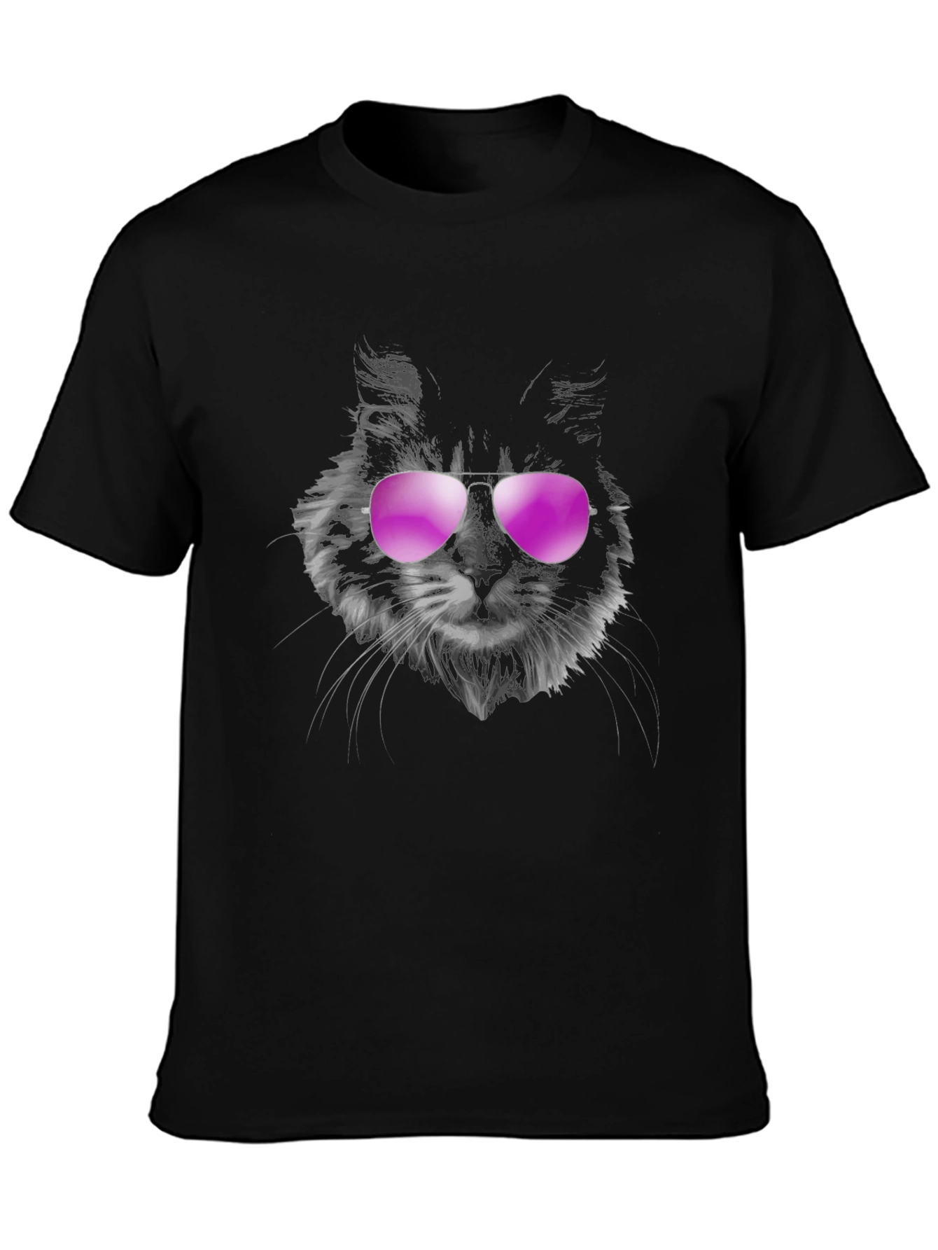 Cool Cat Tee: Aviator Sunglasses Graphic T-Shirt