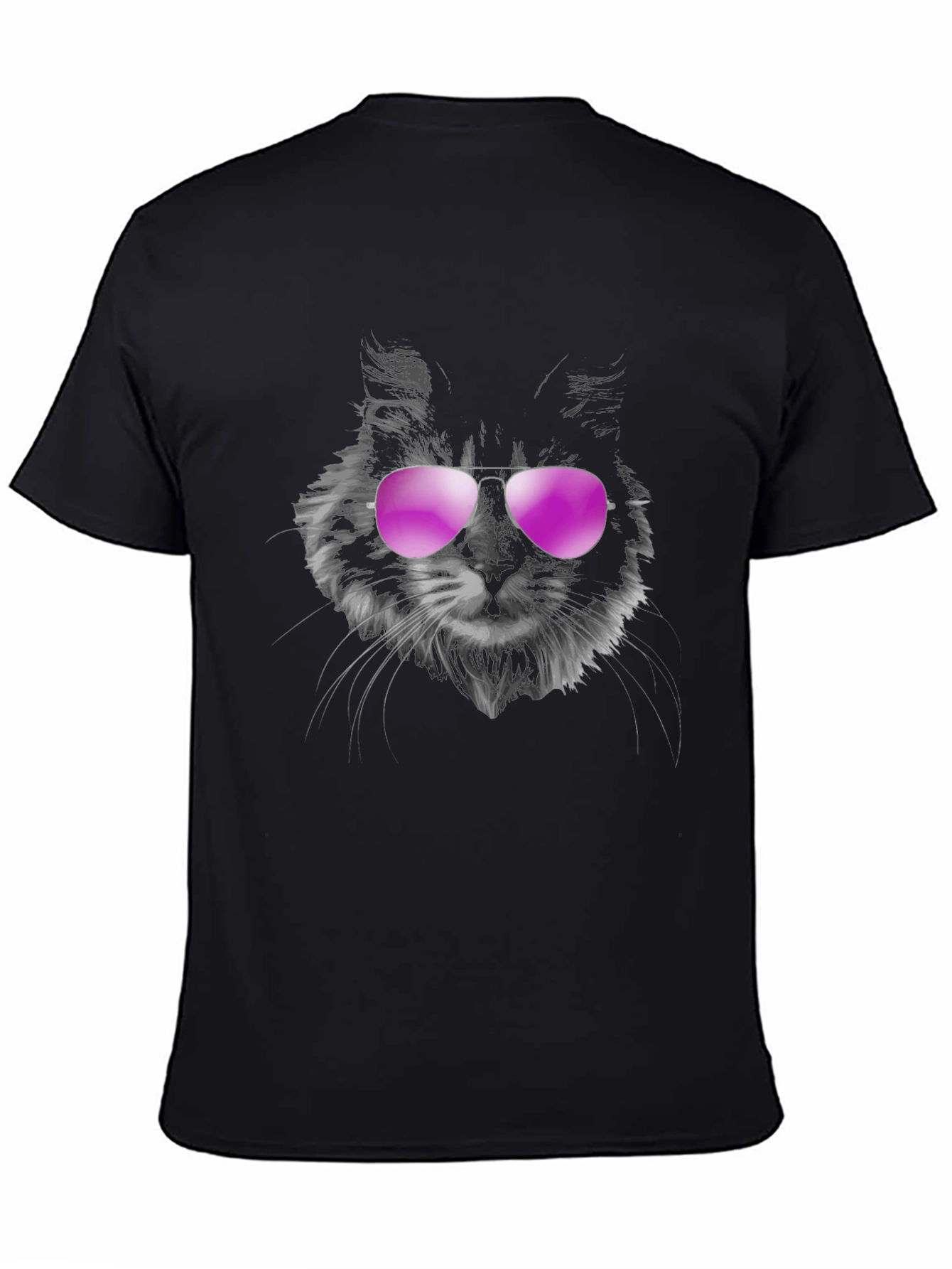 Cool Cat Tee: Aviator Sunglasses Graphic T-Shirt