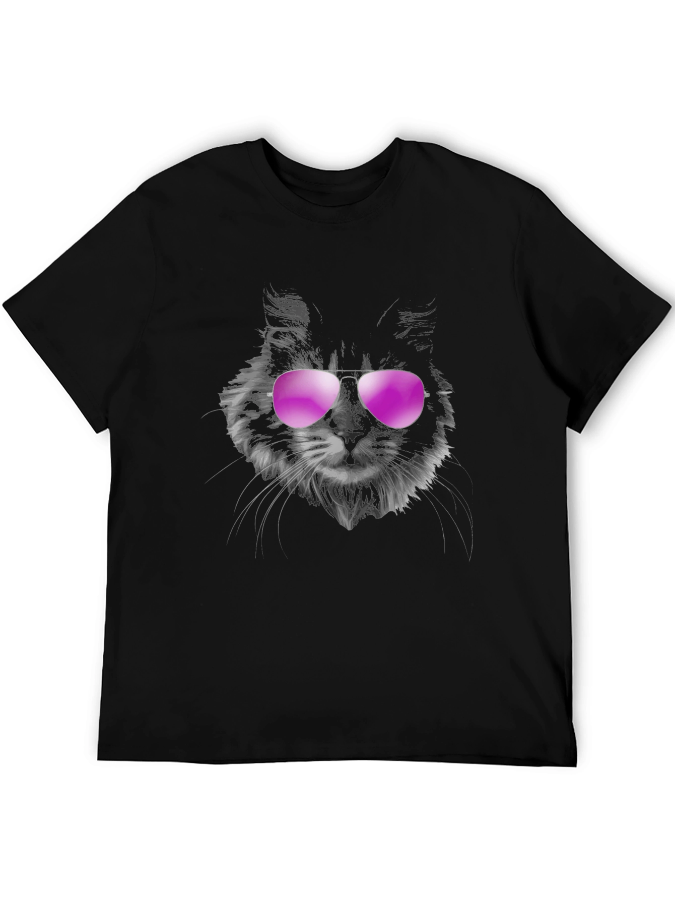 Cool Cat Tee: Aviator Sunglasses Graphic T-Shirt