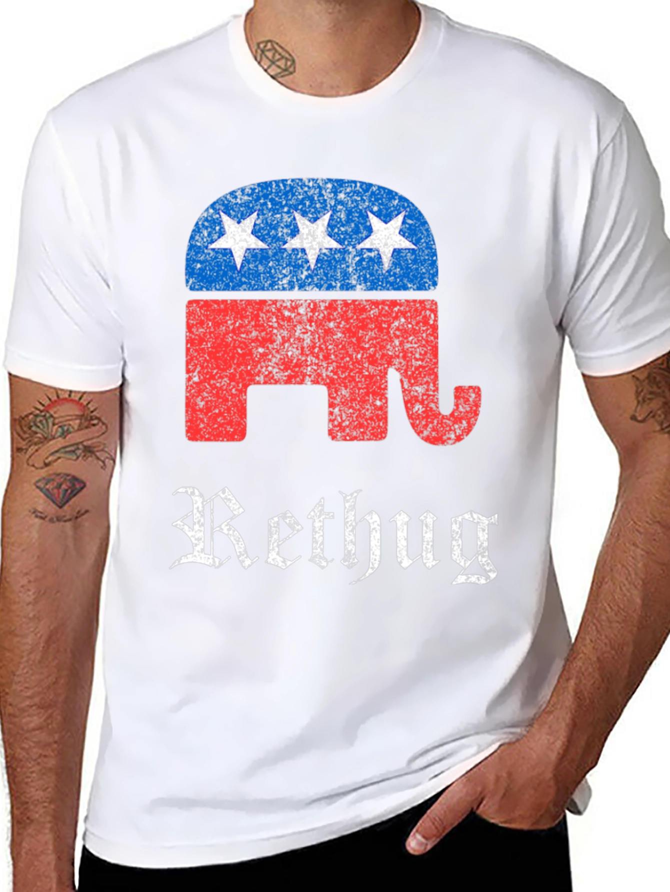 Rethug T-Shirt - Political Elephant Graphic Tee