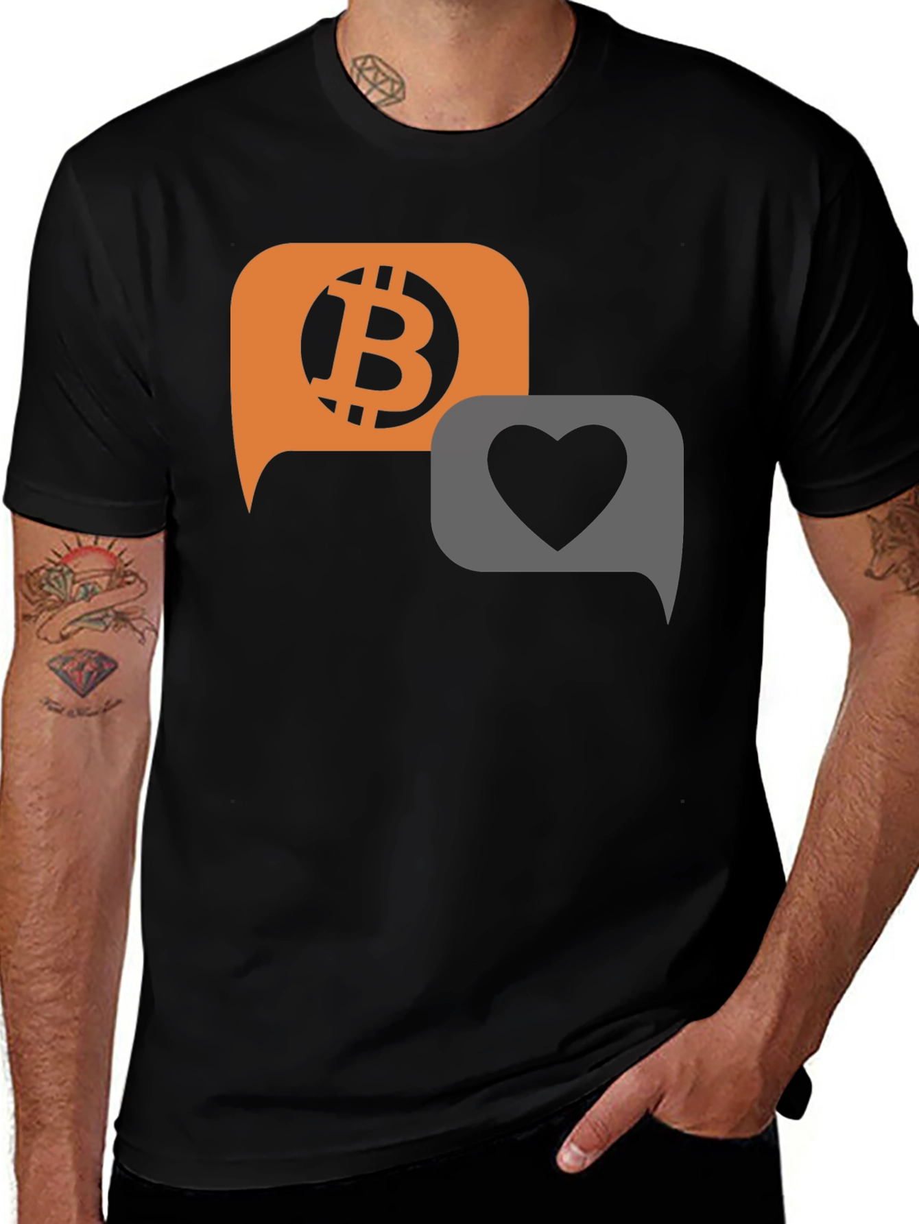 Bitcoin Love T-Shirt - Crypto Currency Tee