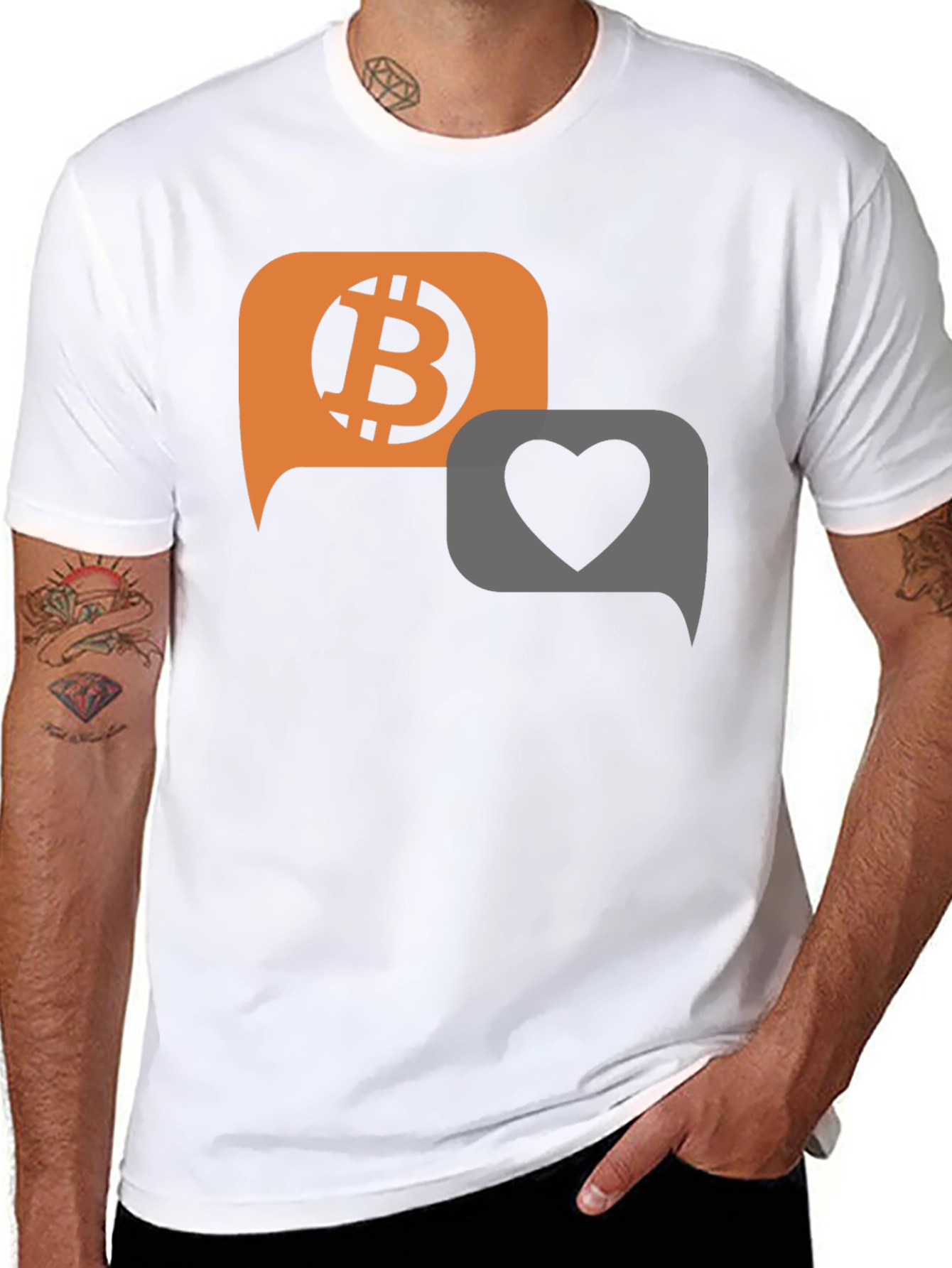 Bitcoin Love T-Shirt - Crypto Currency Tee